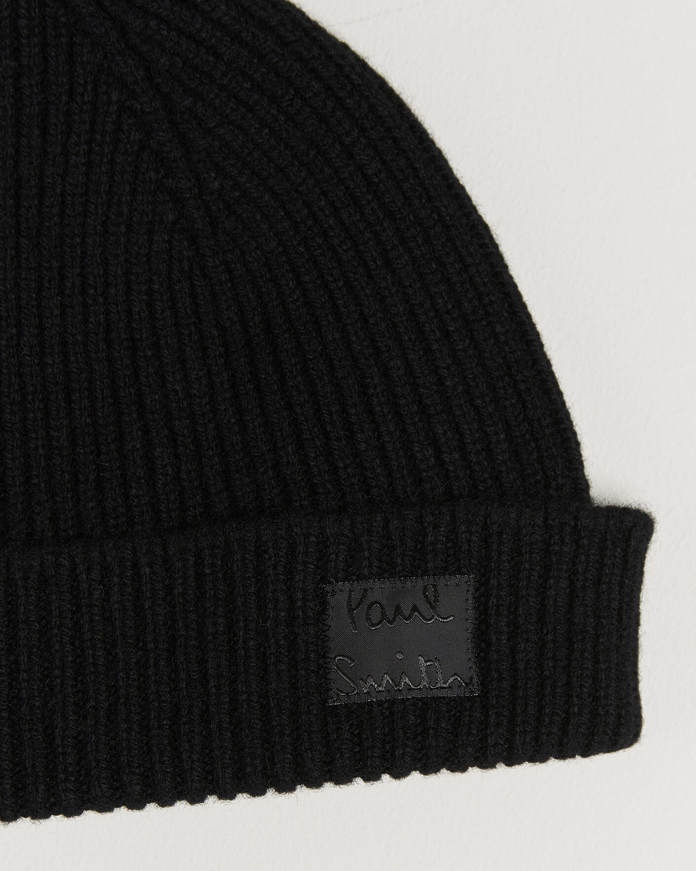 Herre | Huer | Paul Smith | Cashmere Beanie Black