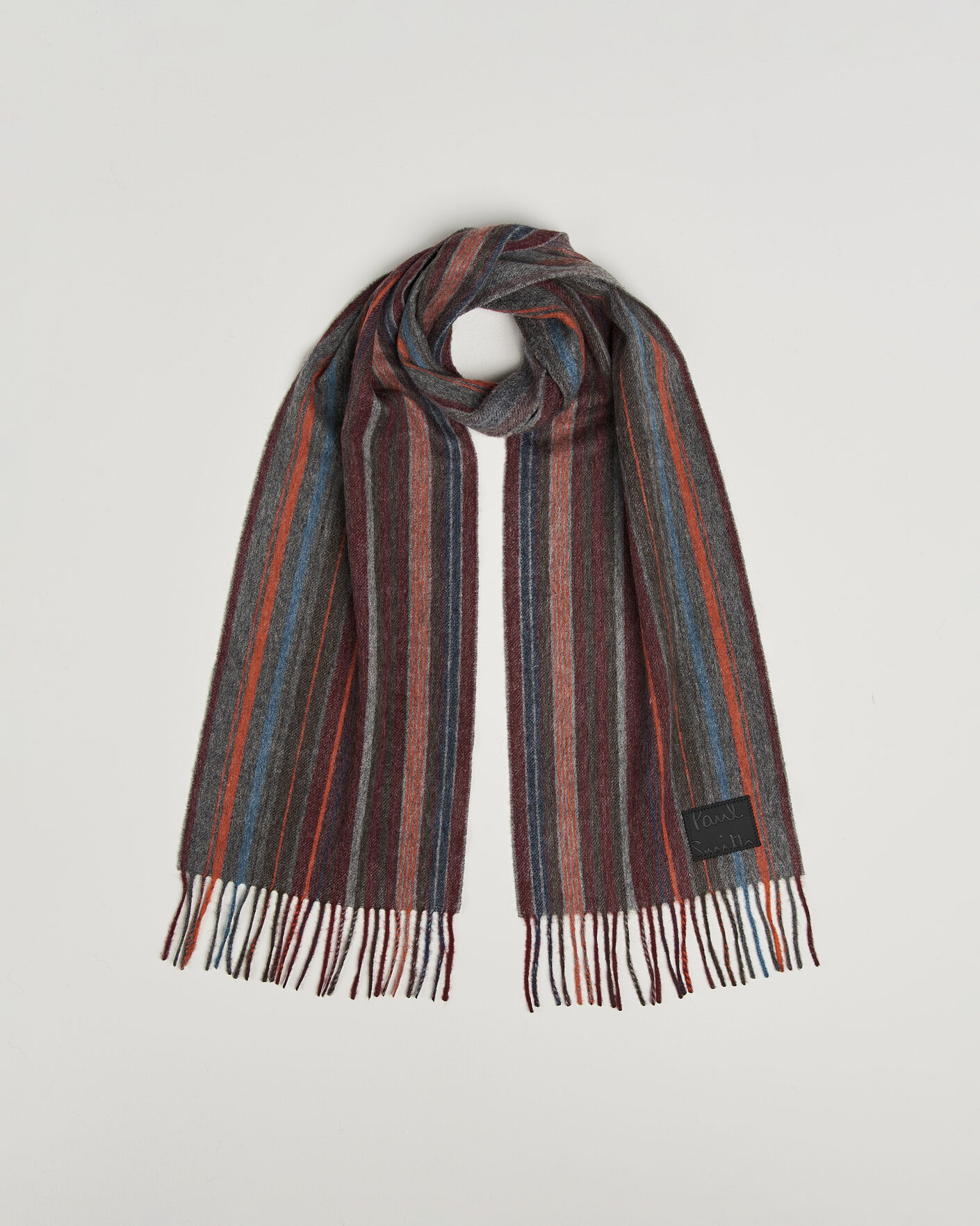 Herre | Halstørklæder | Paul Smith | Lambswool Striped Scarf Red