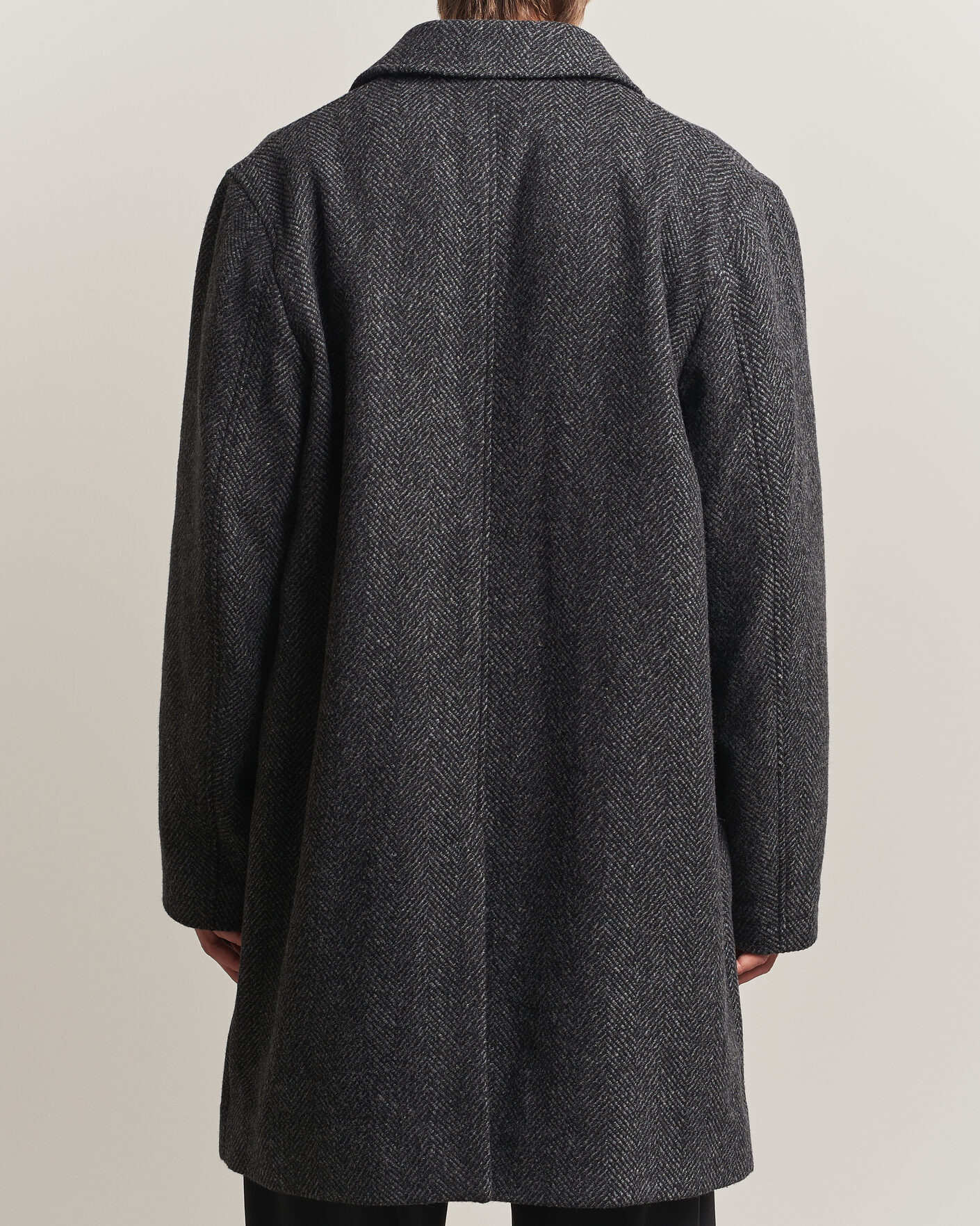 Herre | Jakker | PS Paul Smith | Wool Herringbone Coat Black