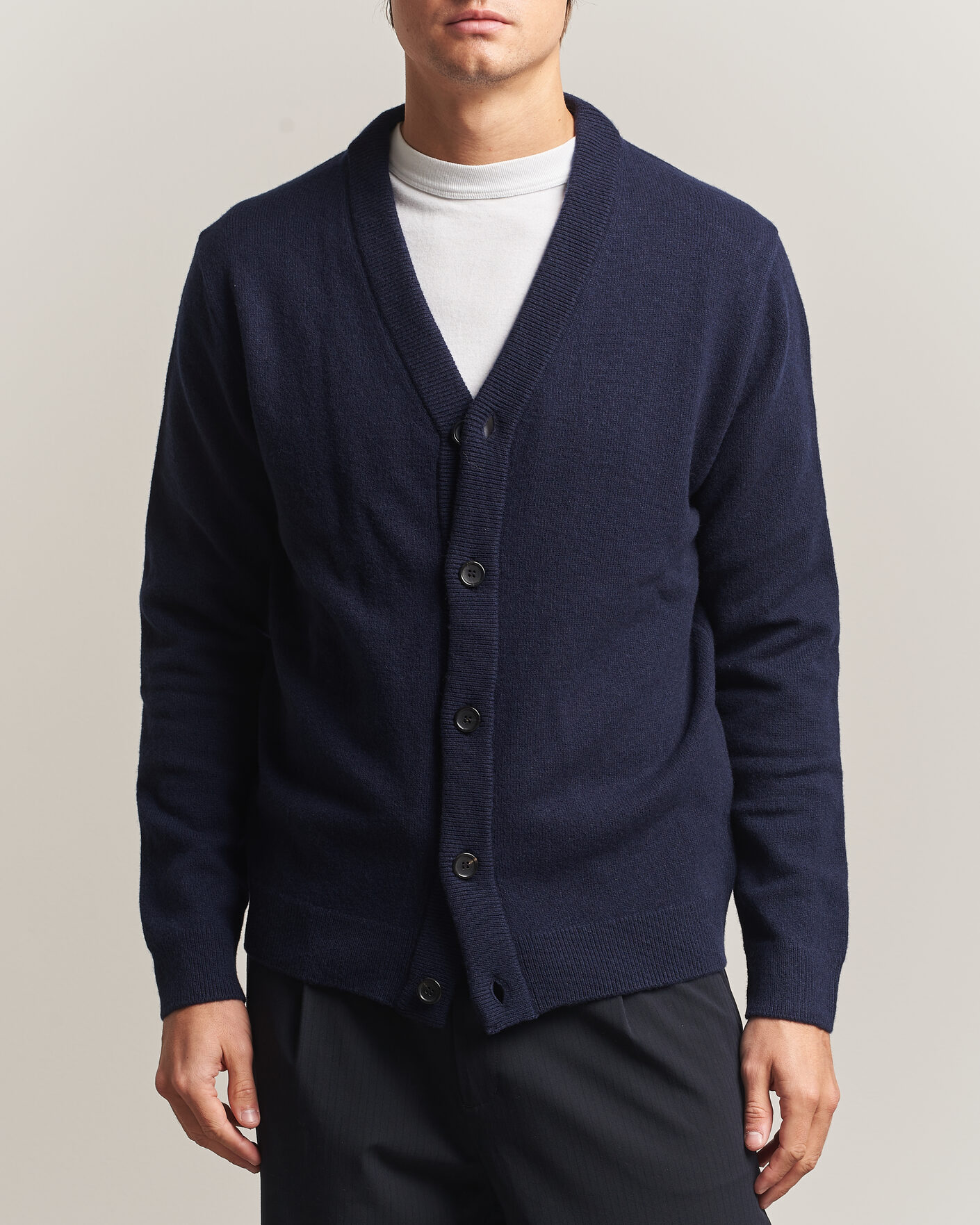 Herre | Trøjer | PS Paul Smith | Wool Knitted Cardigan Navy