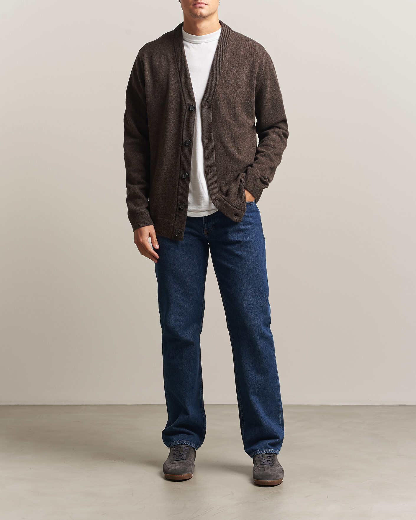 Herre | Trøjer | PS Paul Smith | Wool Knitted Cardigan Brown