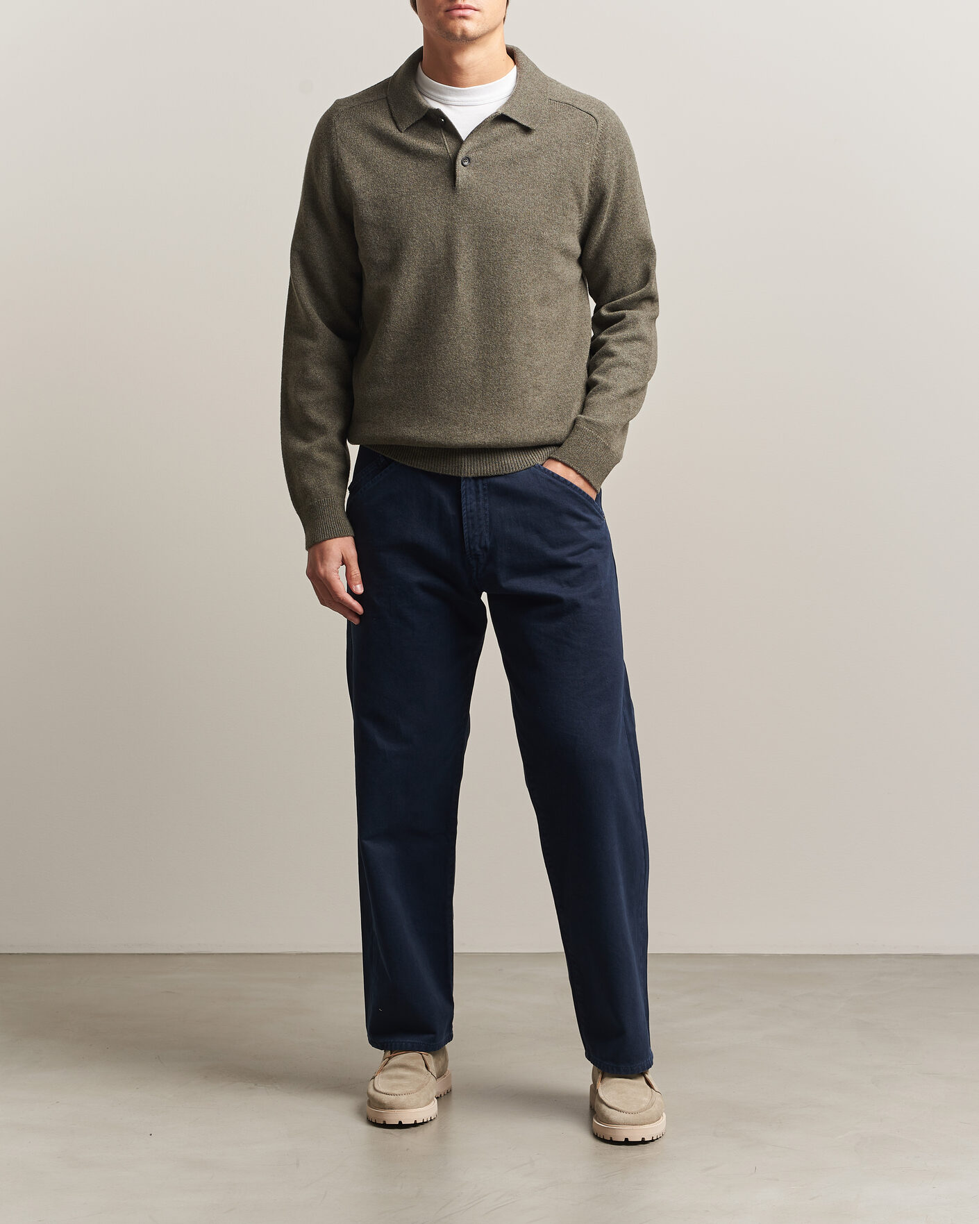 Herre | Bukser | PS Paul Smith | Relaxed Fit 5-Pocket Pants Navy