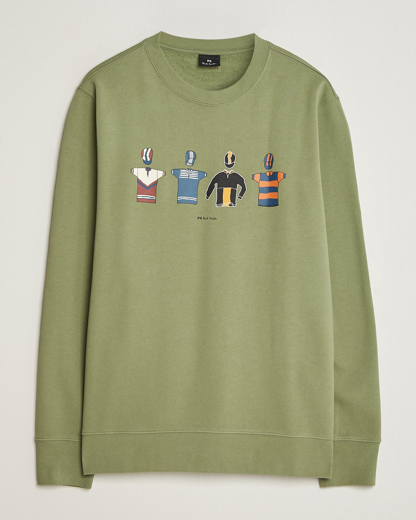Herre | Trøjer | PS Paul Smith | Cycle Jersey's Crew Sweatshirt Green