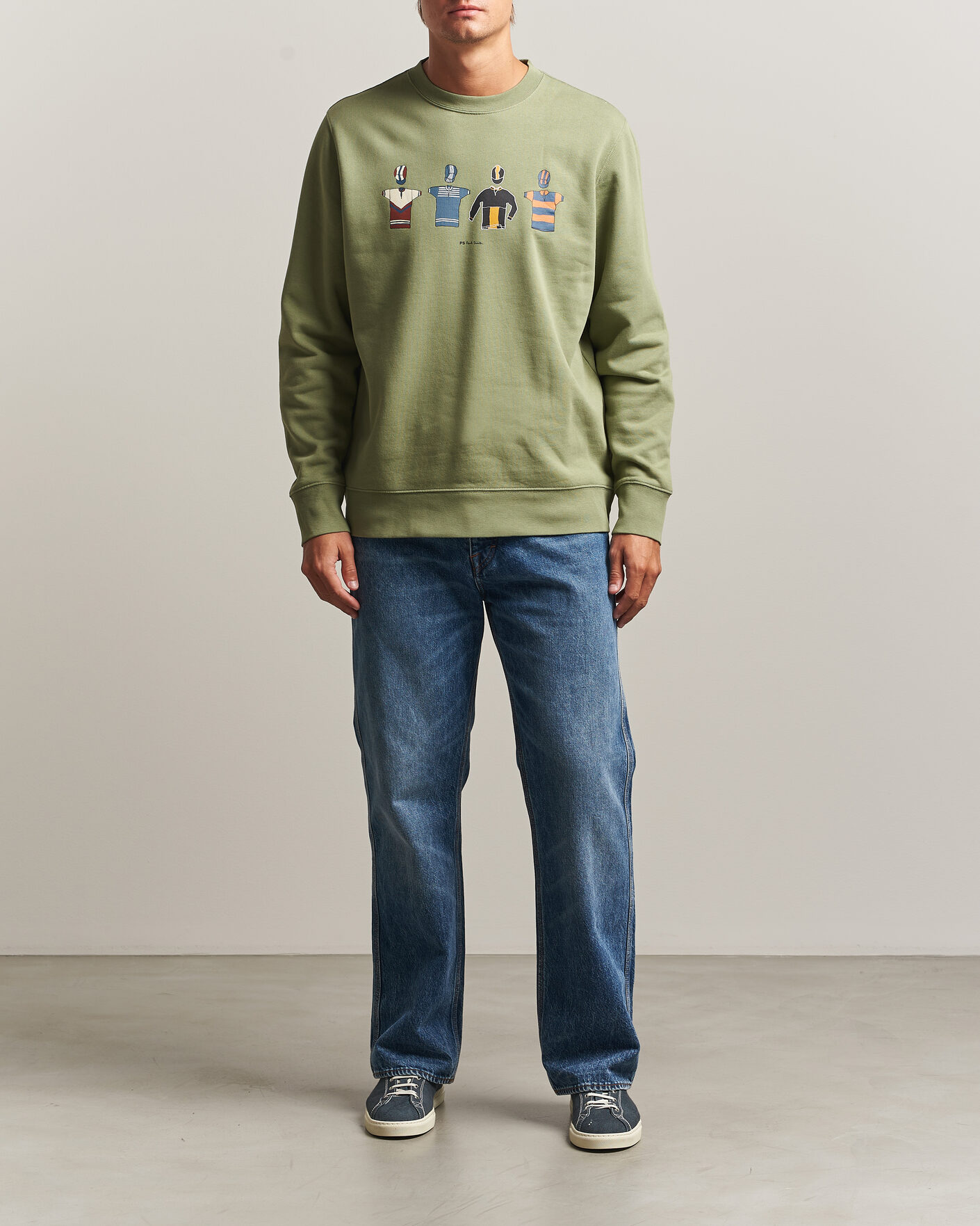 Herre | Trøjer | PS Paul Smith | Cycle Jersey's Crew Sweatshirt Green