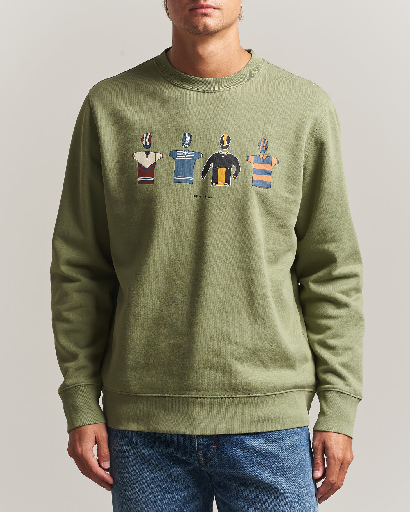 Herre | Trøjer | PS Paul Smith | Cycle Jersey's Crew Sweatshirt Green