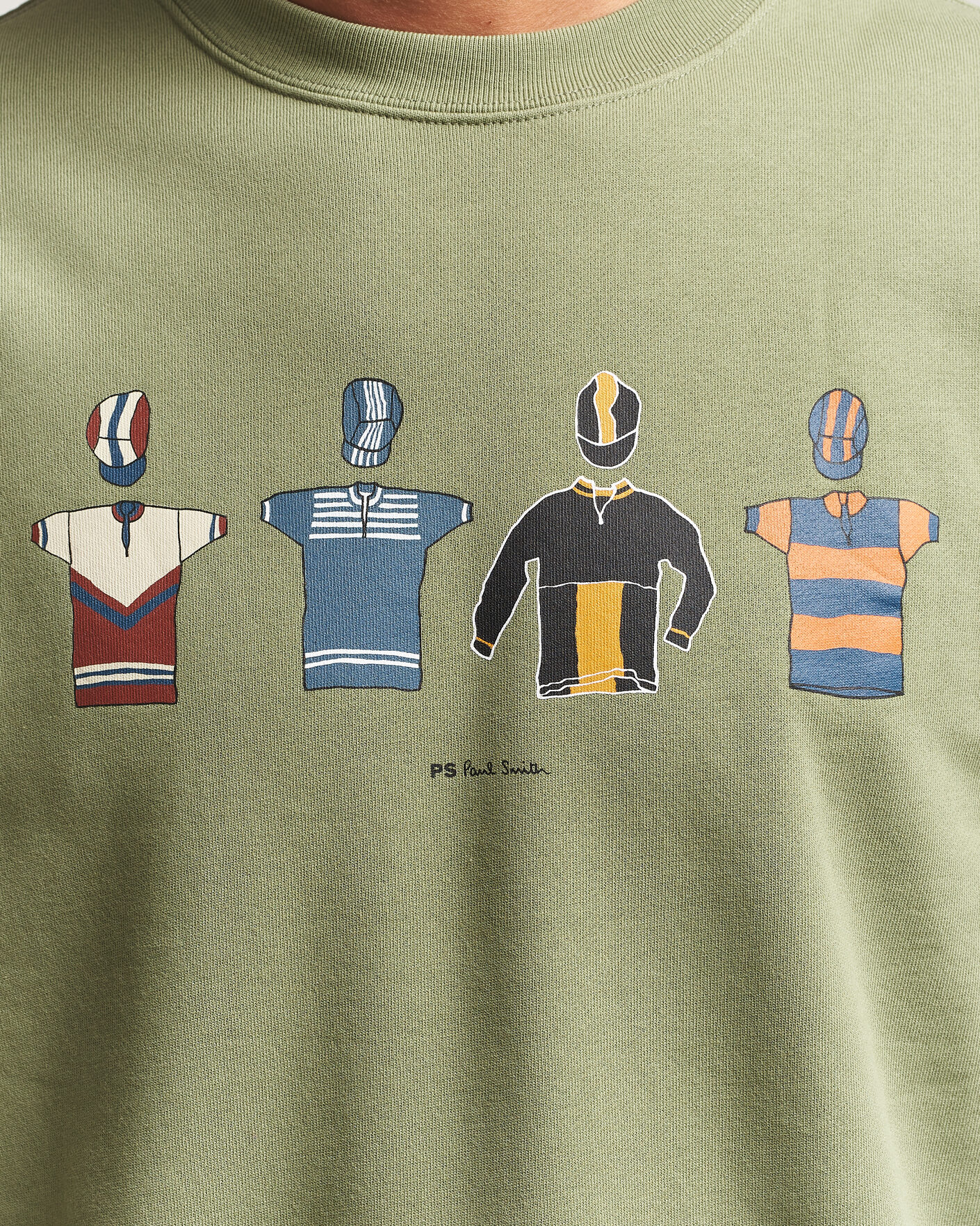 Herre | Trøjer | PS Paul Smith | Cycle Jersey's Crew Sweatshirt Green