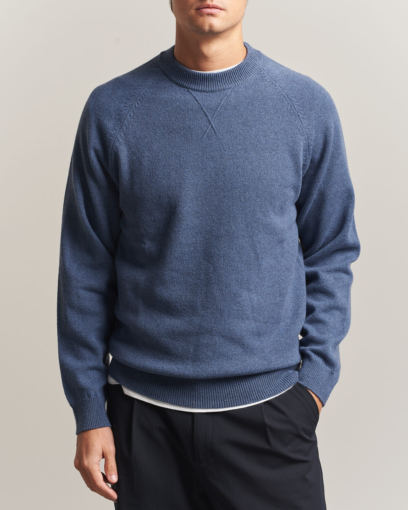Herre | Trøjer | PS Paul Smith | Wool Knitted Sweater Blue