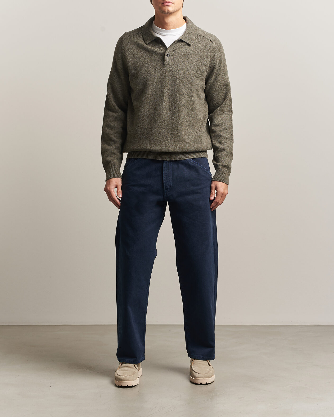 Herre | Trøjer | PS Paul Smith | Wool Knitted Polo Green