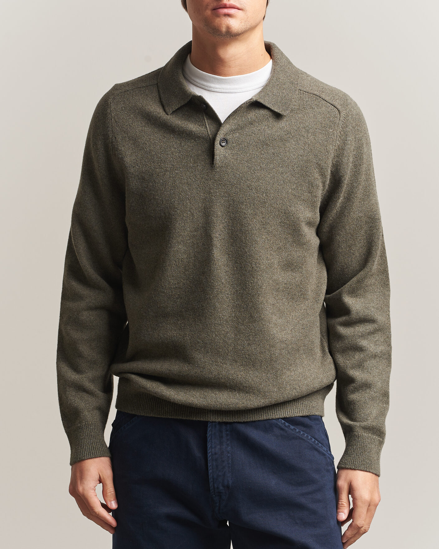 Herre | Trøjer | PS Paul Smith | Wool Knitted Polo Green