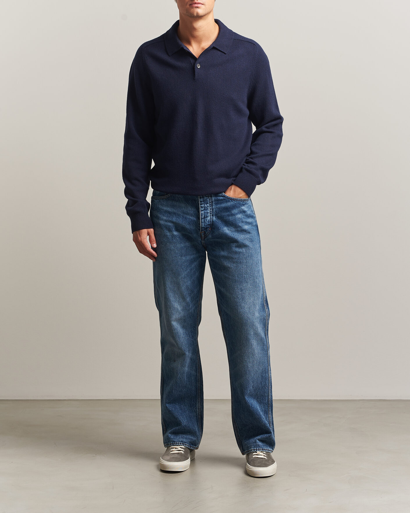Herre | Trøjer | PS Paul Smith | Wool Knitted Polo Navy