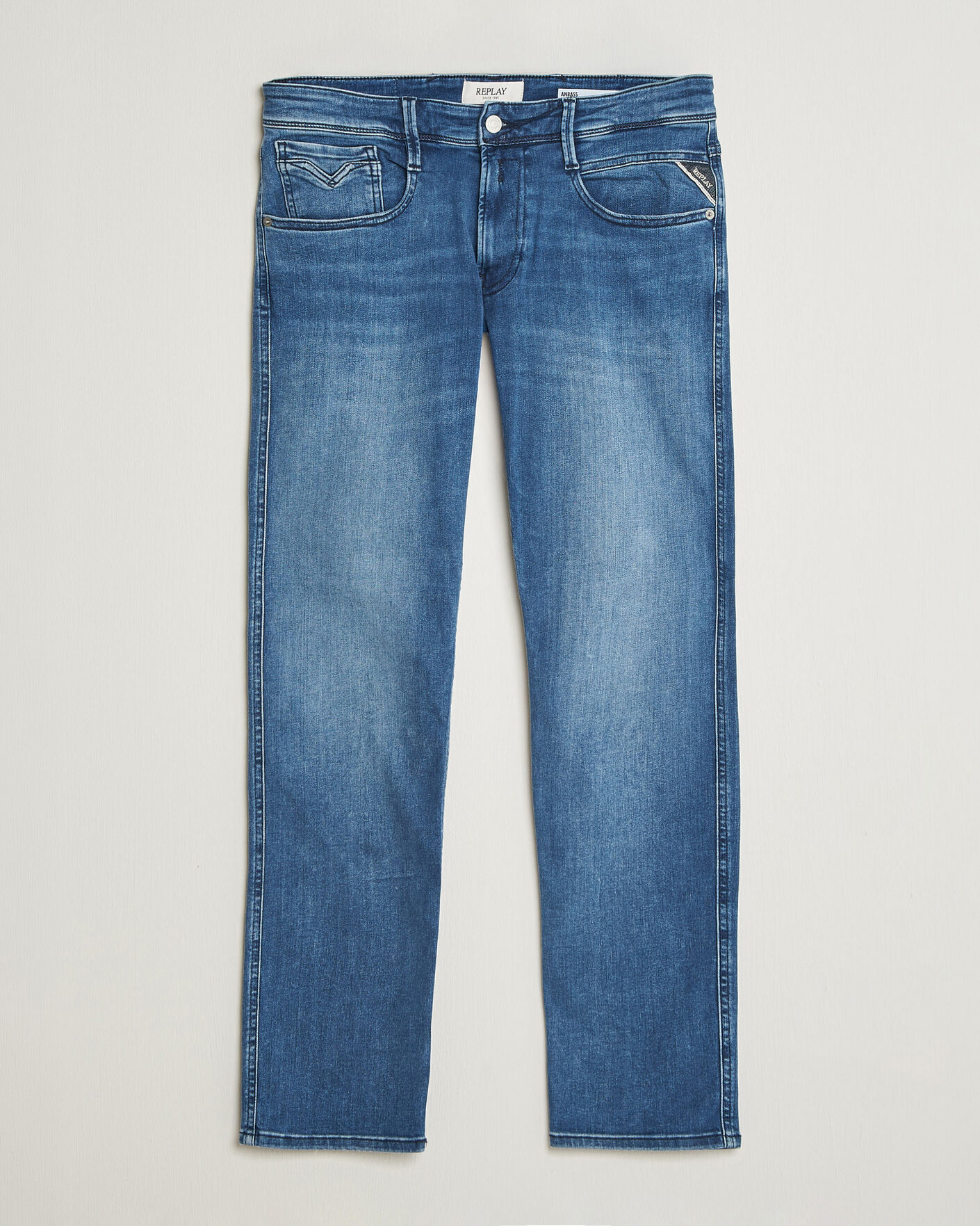 Herre | Jeans | Replay | Anbass Powerstretch Jeans Medium Blue