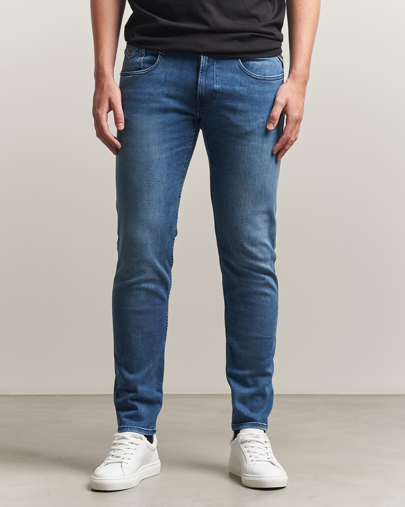Herre | Jeans | Replay | Anbass Powerstretch Jeans Medium Blue