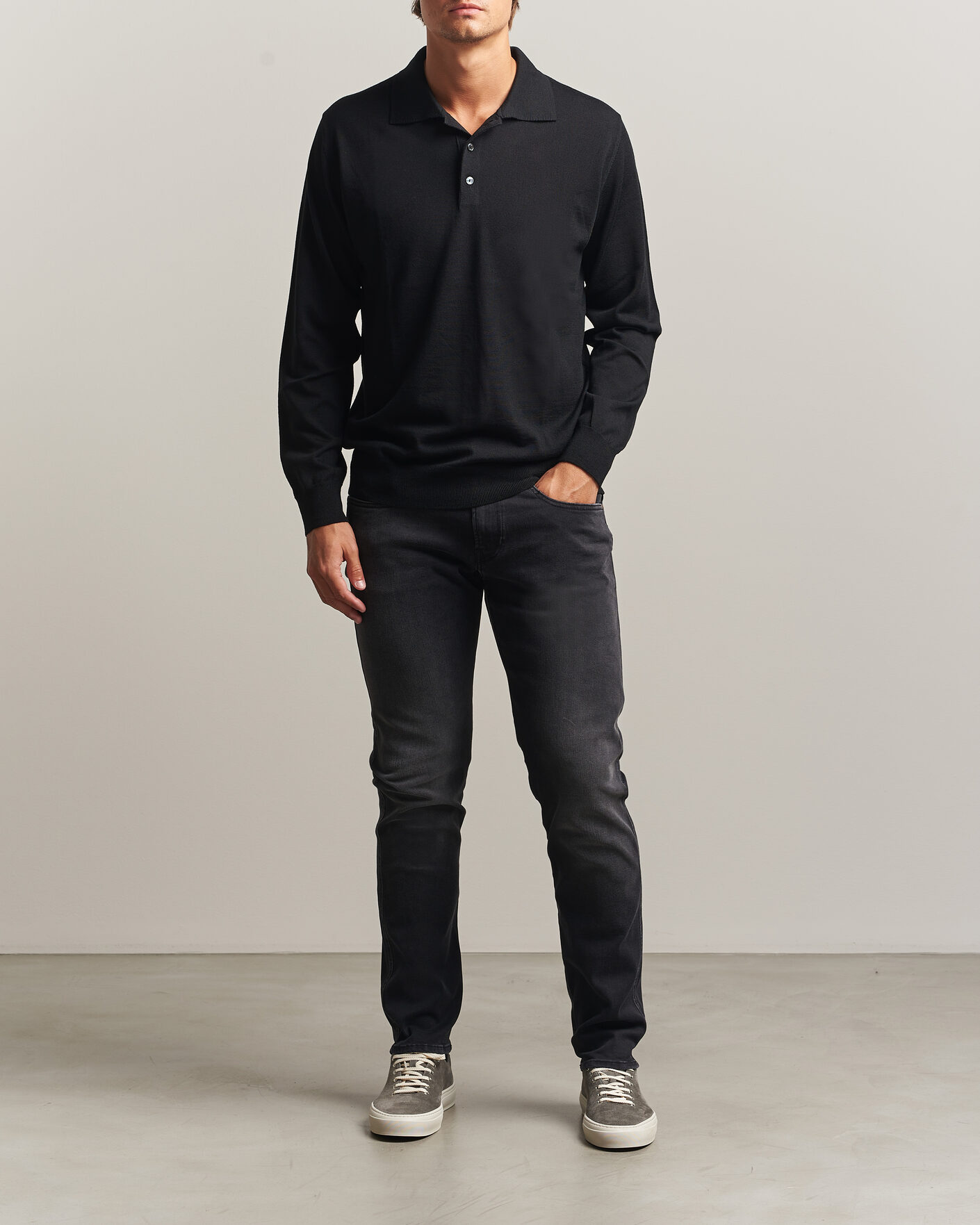 Herre | Jeans | Replay | Anbass Hyperflex Jeans Washed Black