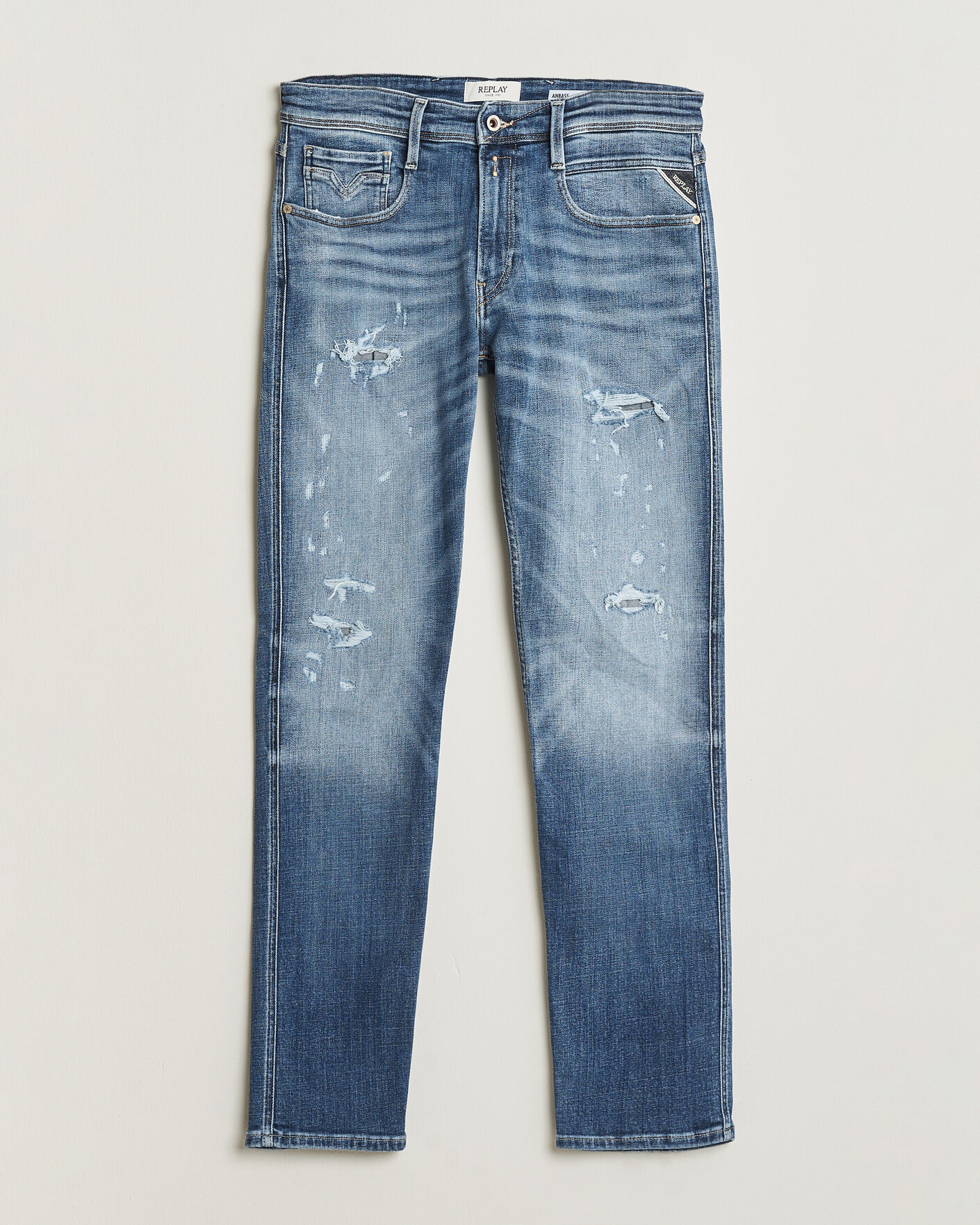 Herre | Jeans | Replay | Anbass 10 Years Wash Jeans Medium Blue