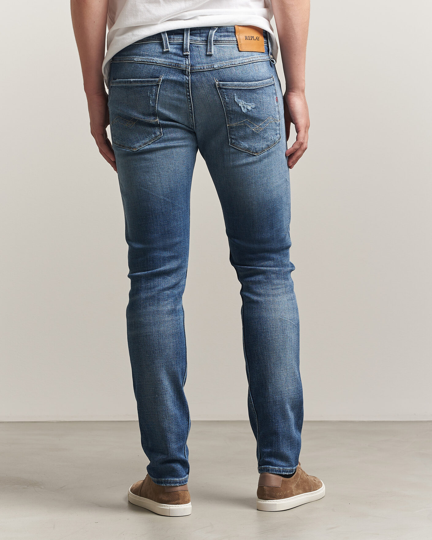 Herre | Jeans | Replay | Anbass 10 Years Wash Jeans Medium Blue