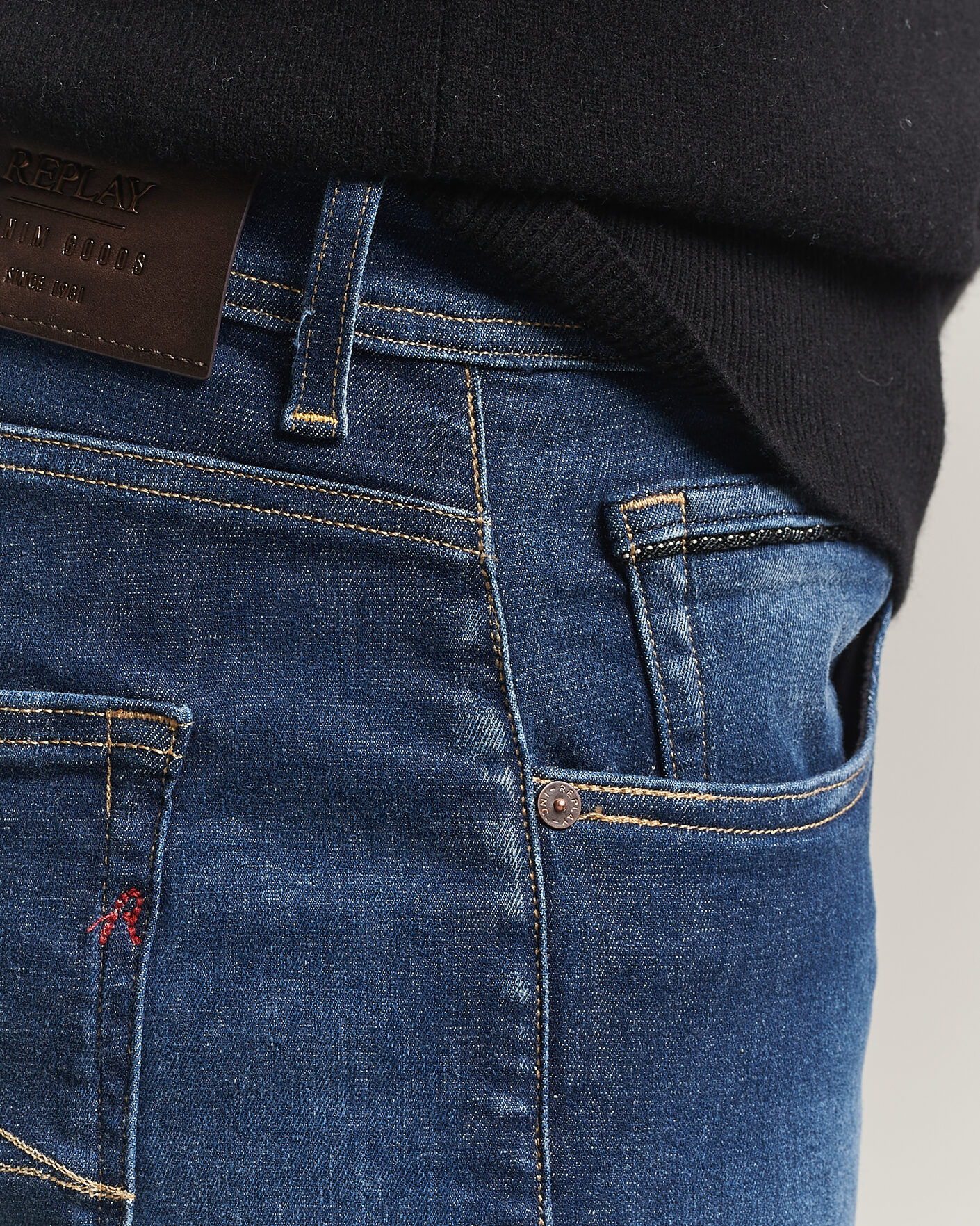 Herre | Jeans | Replay | Grover Hyperflex Jeans Dark Blue