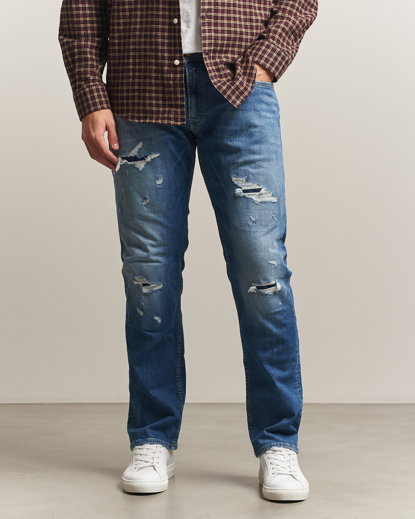 Herre | Jeans | Replay | Rocco Comfort Fit Super Stretch DNA Jeans Medium Blue