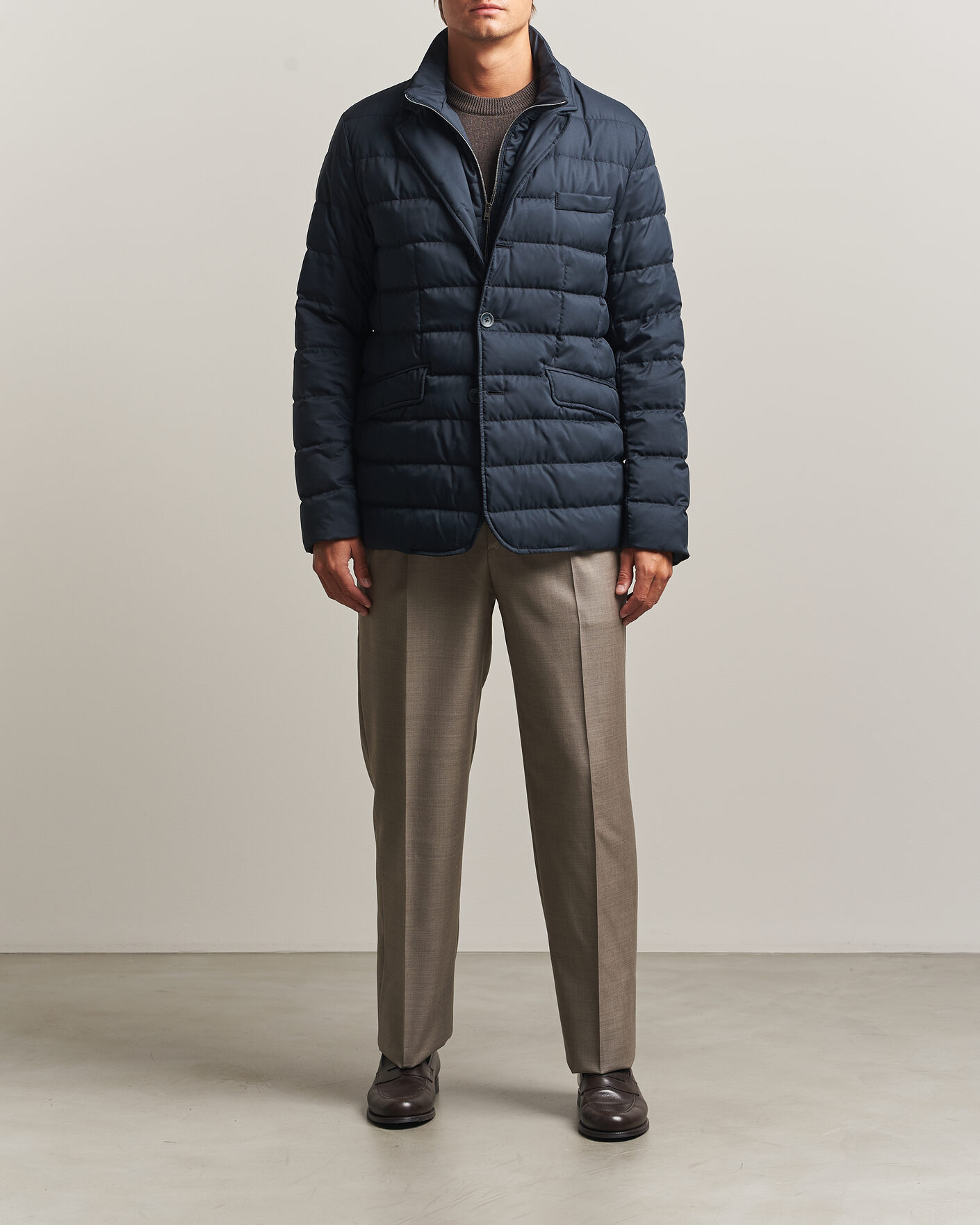 Herre | Jakker | Herno | Nylon Down Blazer Navy