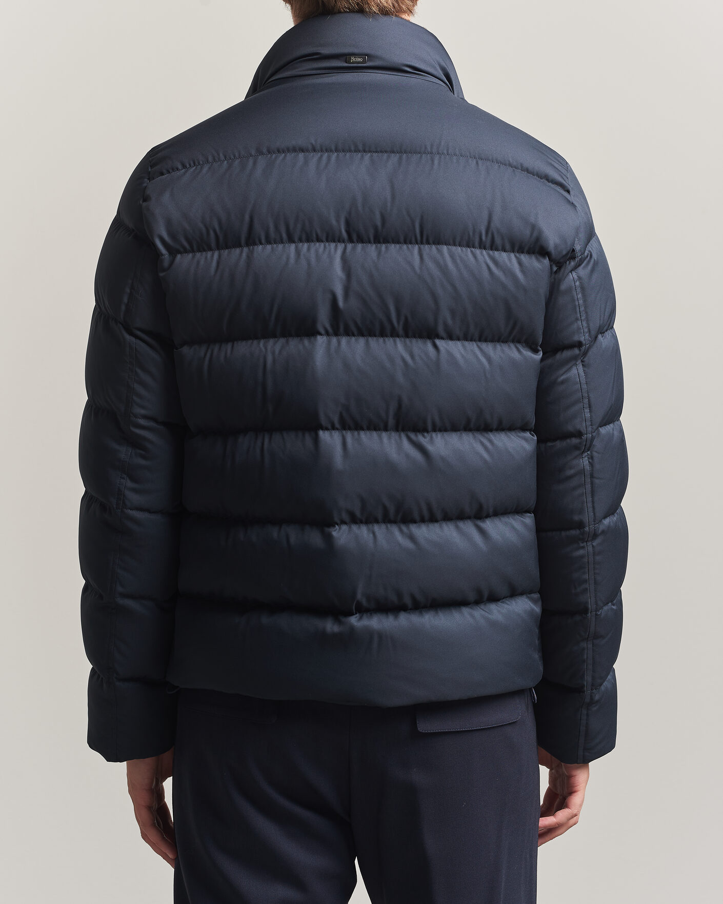 Herre | Jakker | Herno | Faux Fur Down Jacket Navy