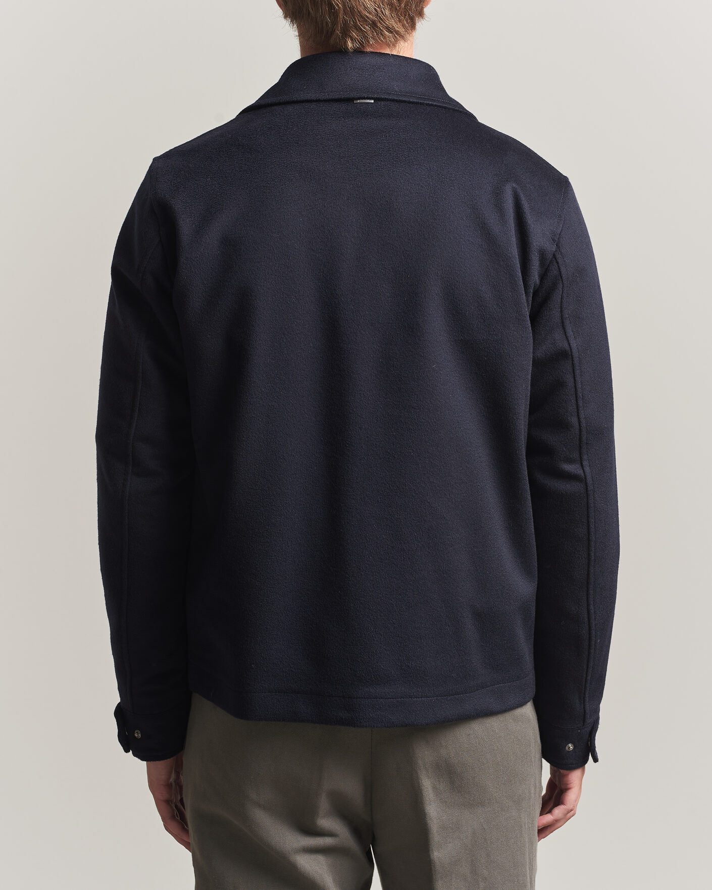 Herre | Jakker | Herno | Cashmere Overshirt Navy