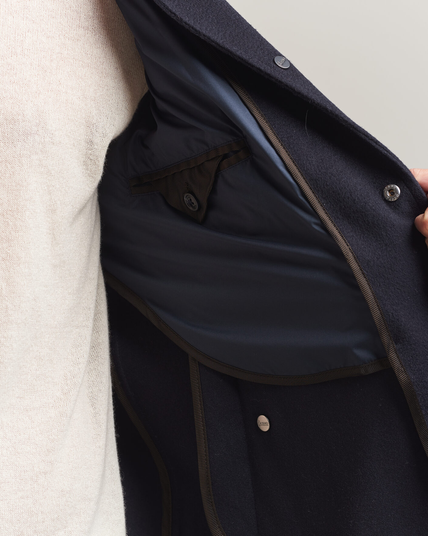 Herre | Jakker | Herno | Cashmere Overshirt Navy