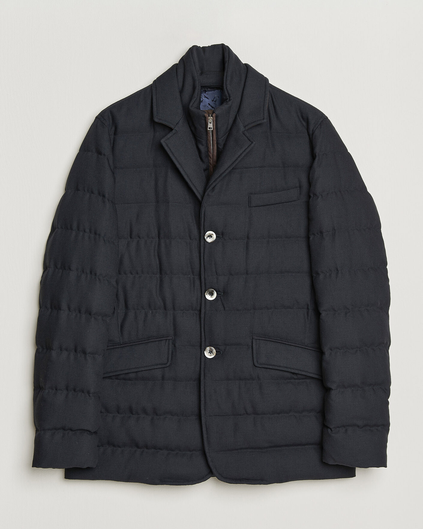 Herre | Jakker | Herno | Flannel Down Blazer Navy