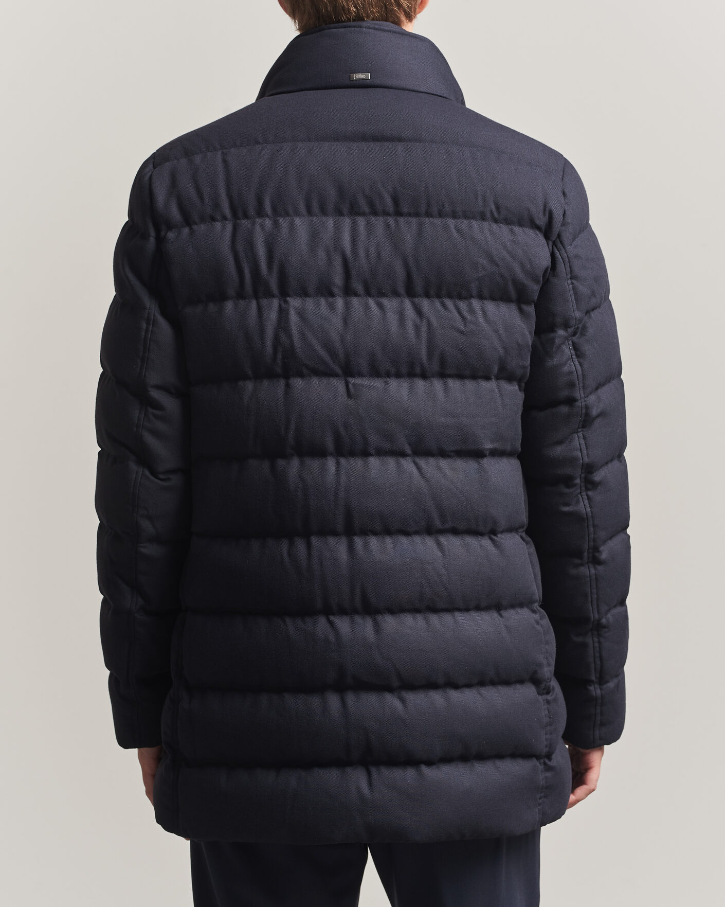 Herre | Jakker | Herno | Flannel Down Coat Navy