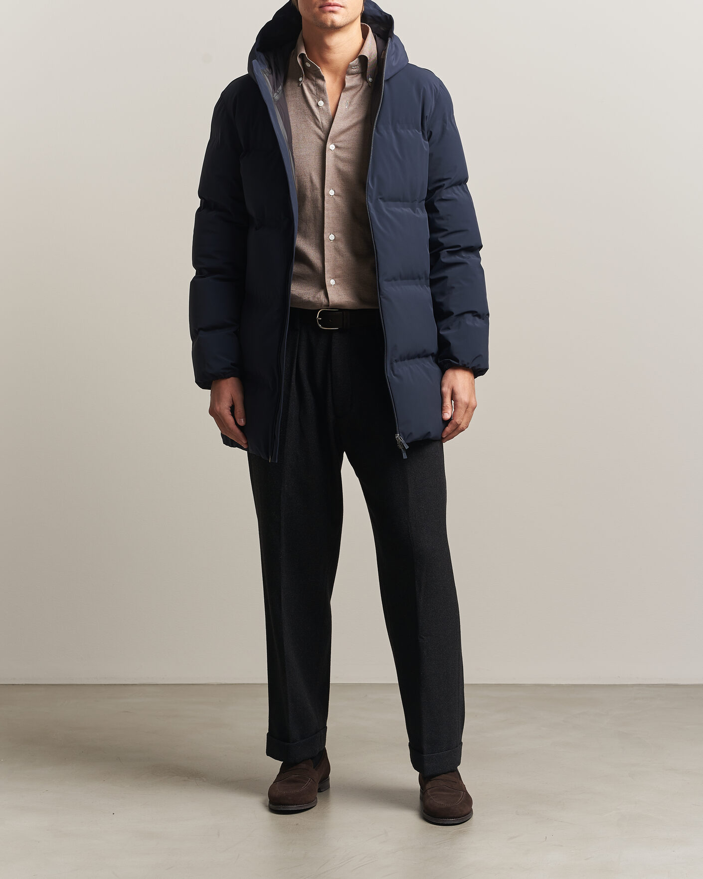 Herre | Jakker | Herno | Waterproof Stretch Down Parka Navy