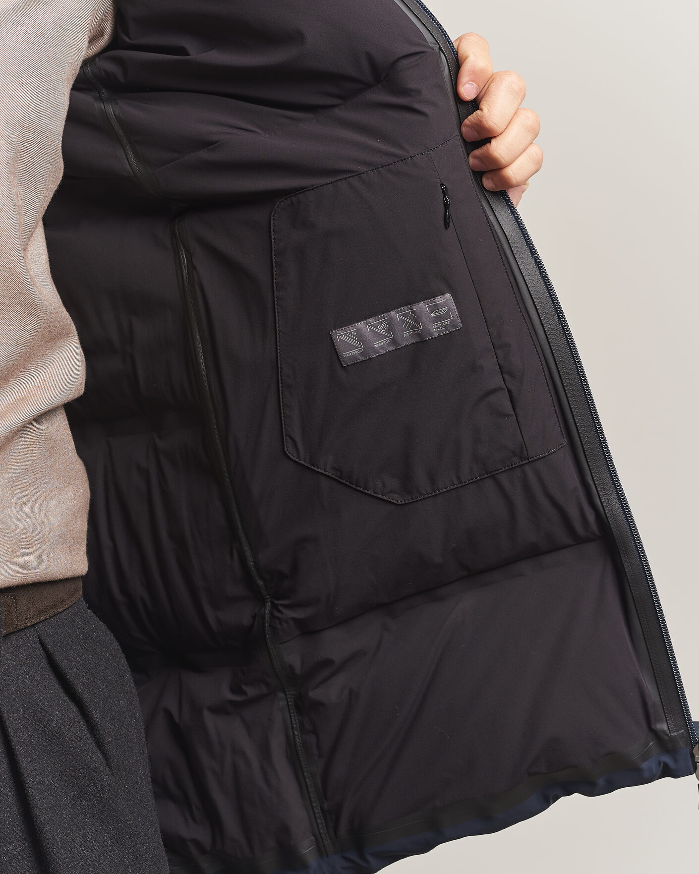 Herre | Jakker | Herno | Waterproof Stretch Down Parka Navy