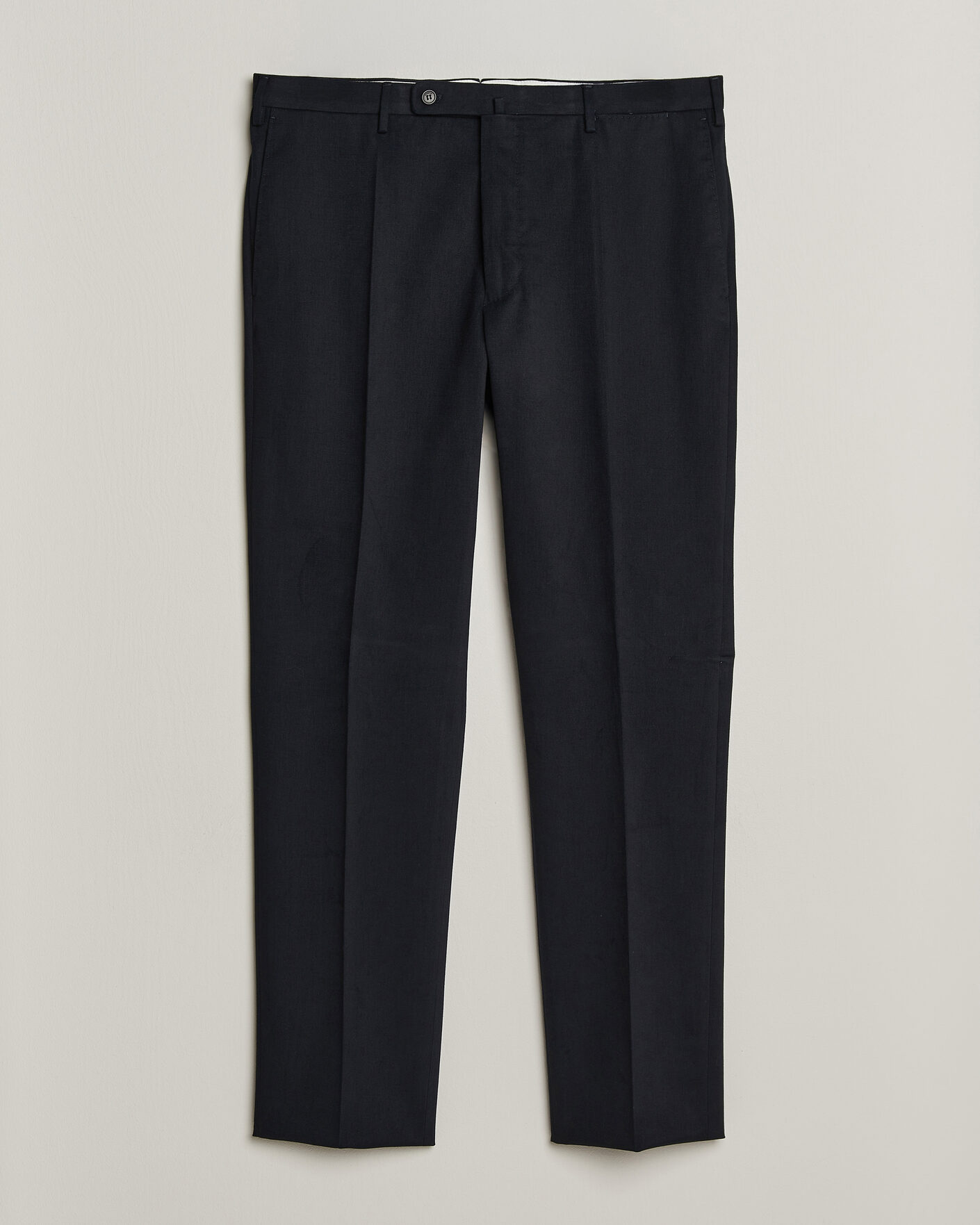 Herre | Bukser | Incotex | Regular Fit Cotton/Cashmere Trousers Navy