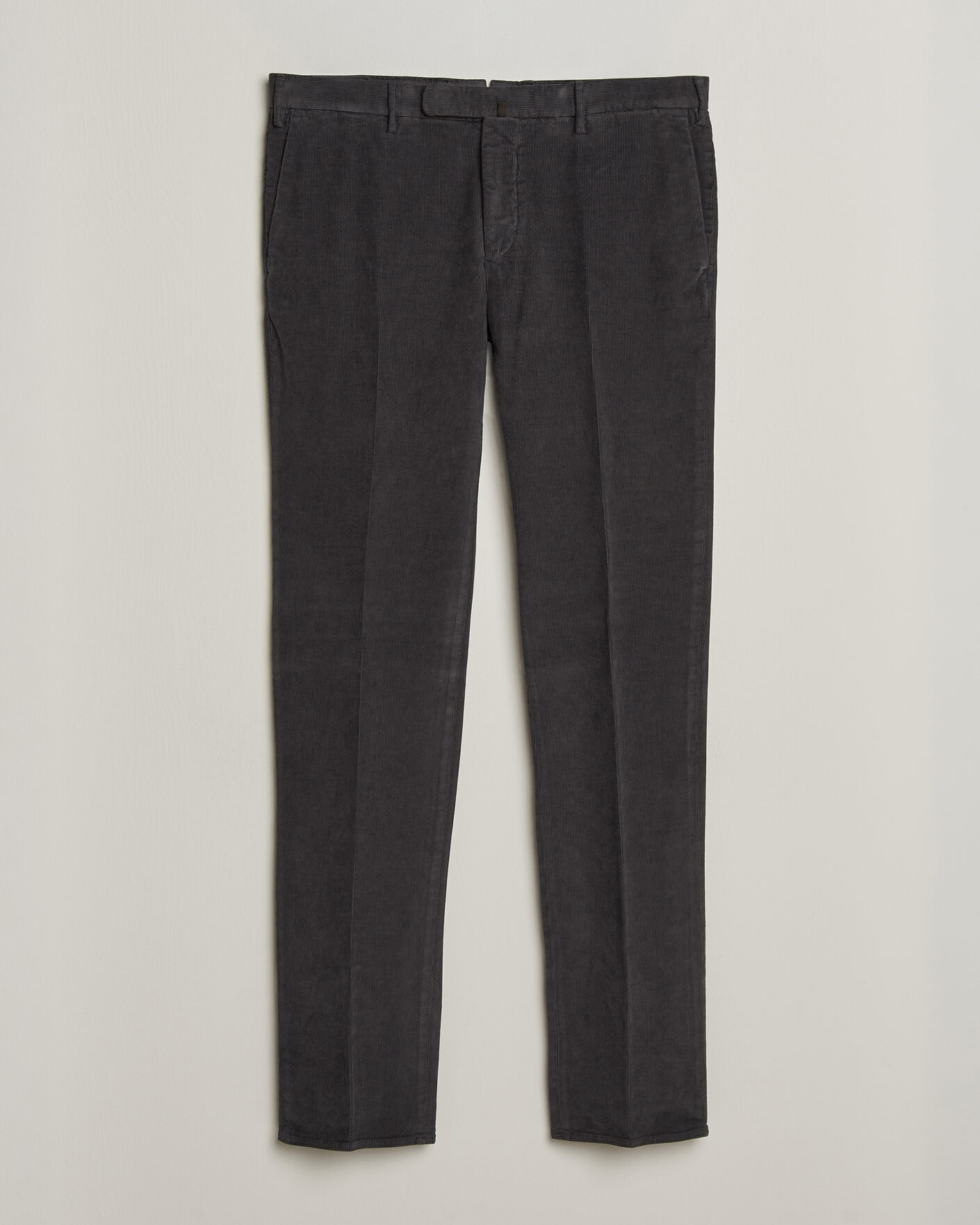 Herre | Bukser | Incotex | Slim Fit Baby Corduroy Trousers Dark Grey