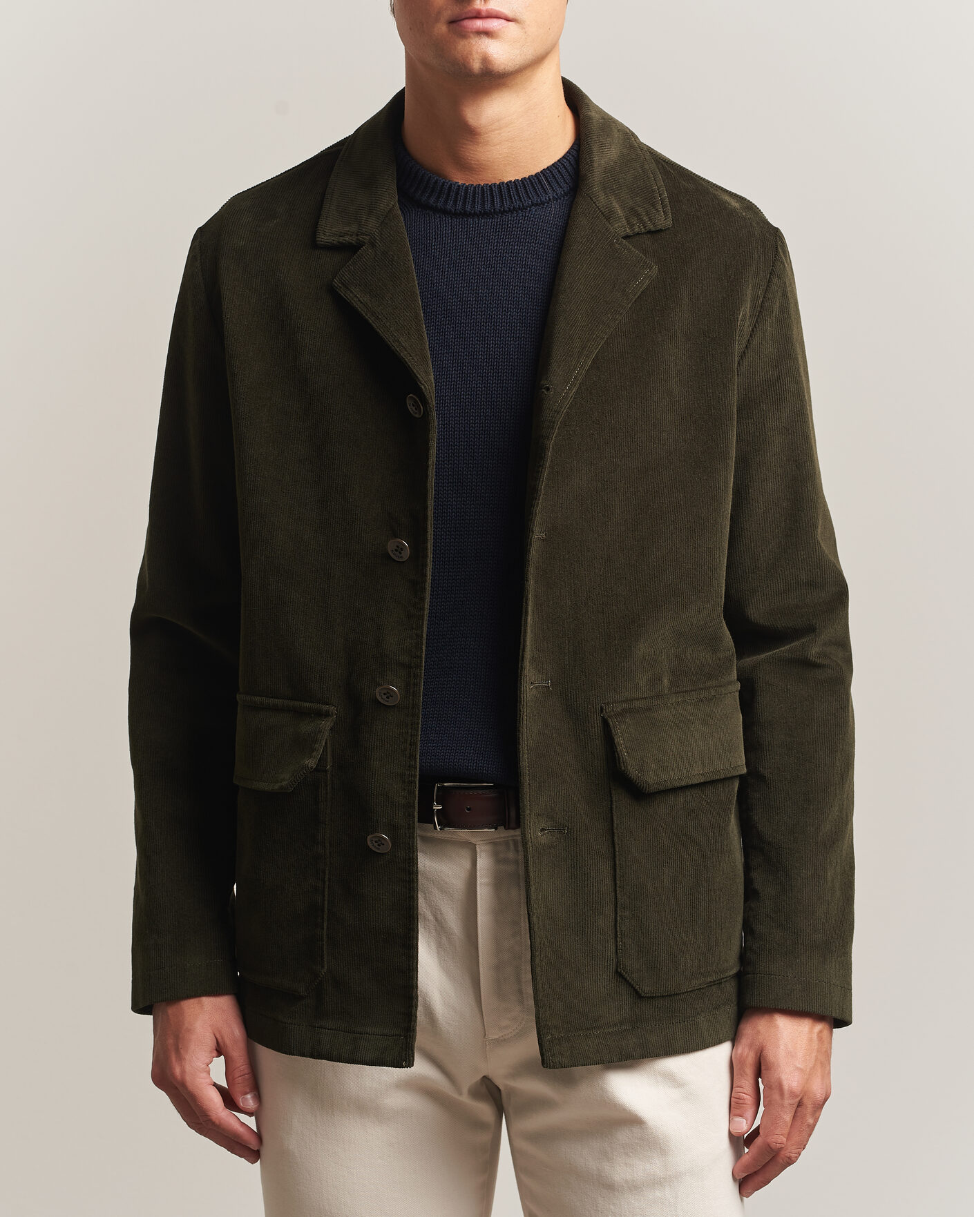 Herre | Blazere & jakker | Incotex | Corduroy Sports Jacket Forest Green