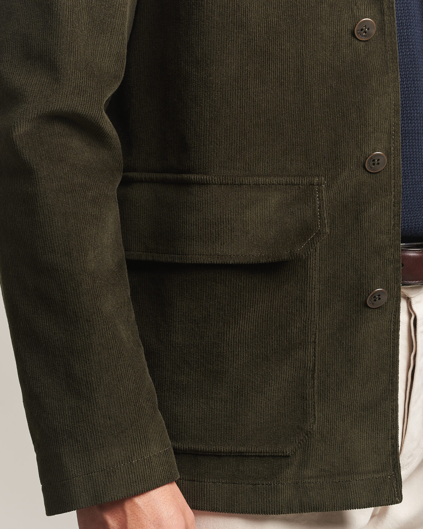 Herre | Blazere & jakker | Incotex | Corduroy Sports Jacket Forest Green