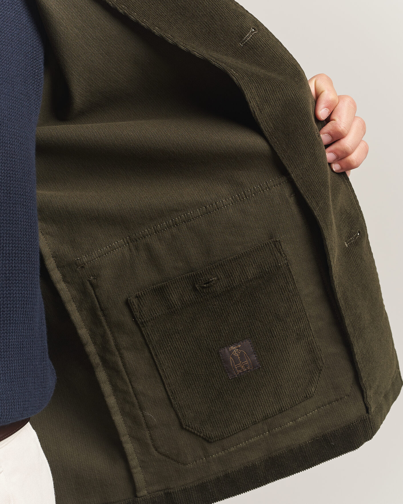 Herre | Blazere & jakker | Incotex | Corduroy Sports Jacket Forest Green