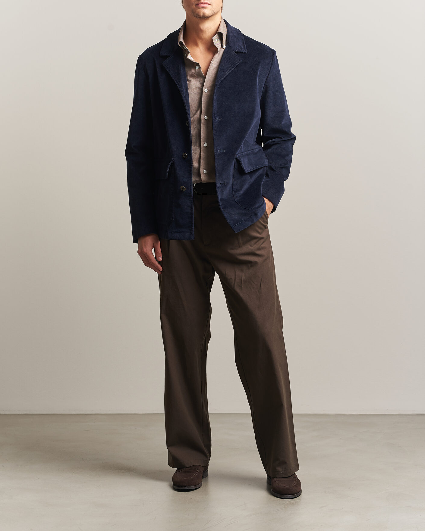 Herre | Blazere & jakker | Incotex | Corduroy Sports Jacket Navy