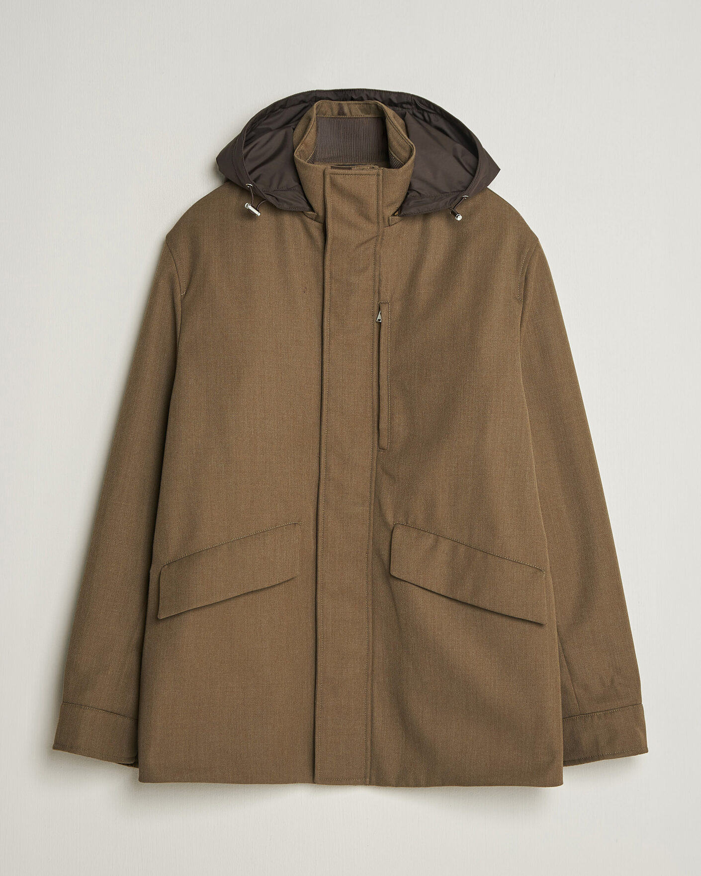 Herre | Jakker | Incotex | Water Repellent Rain Caban Country Green