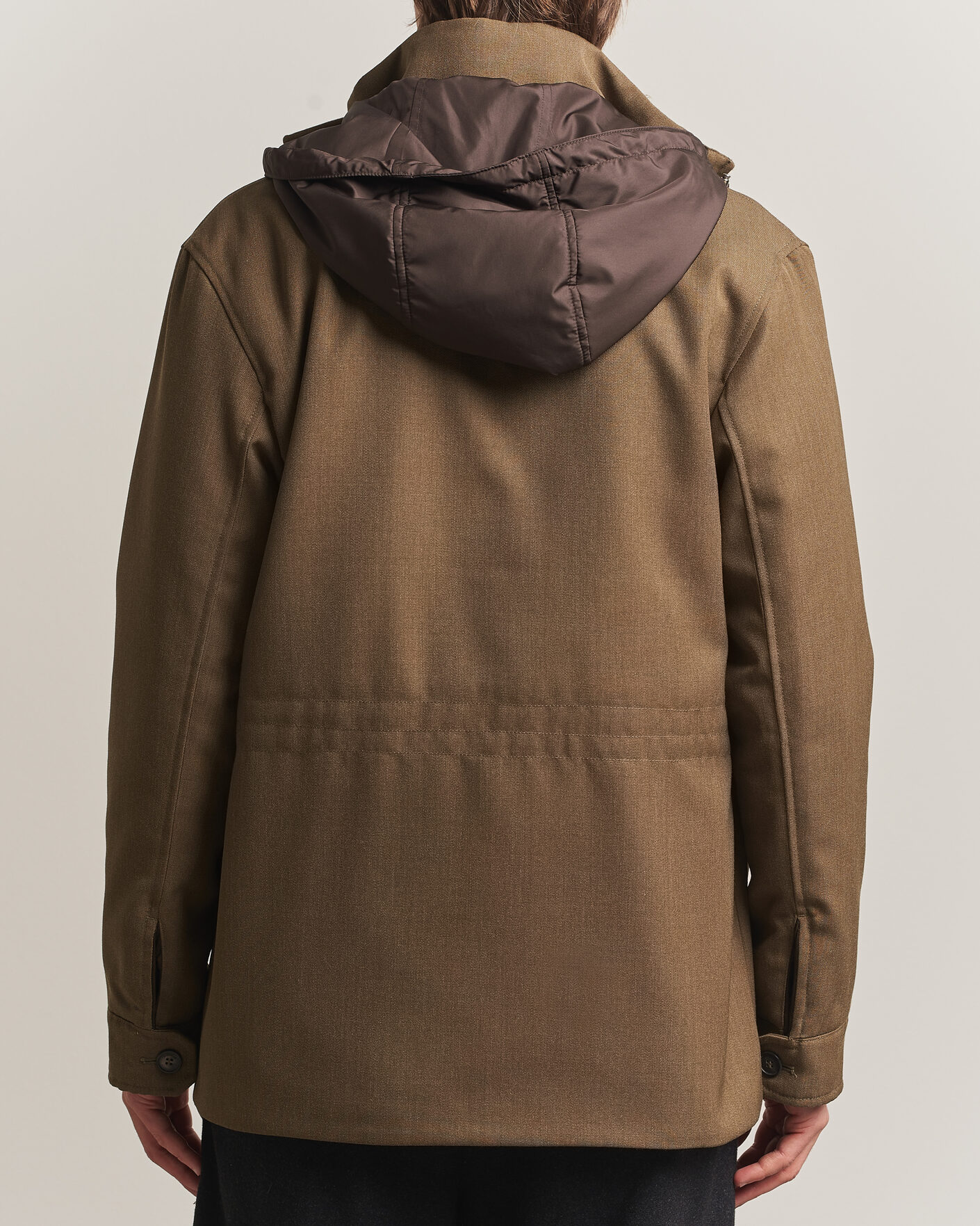Herre | Jakker | Incotex | Water Repellent Rain Caban Country Green