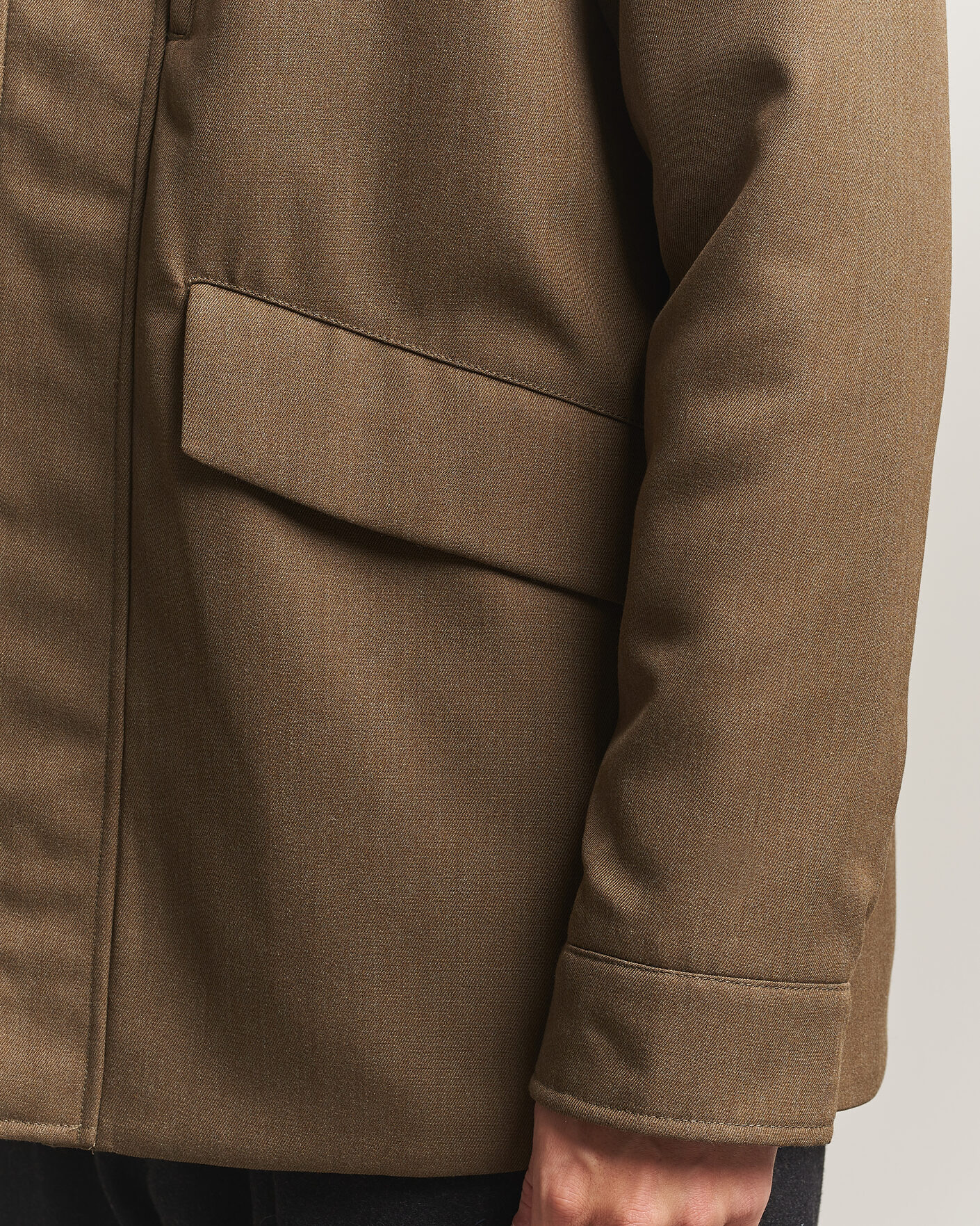 Herre | Jakker | Incotex | Water Repellent Rain Caban Country Green