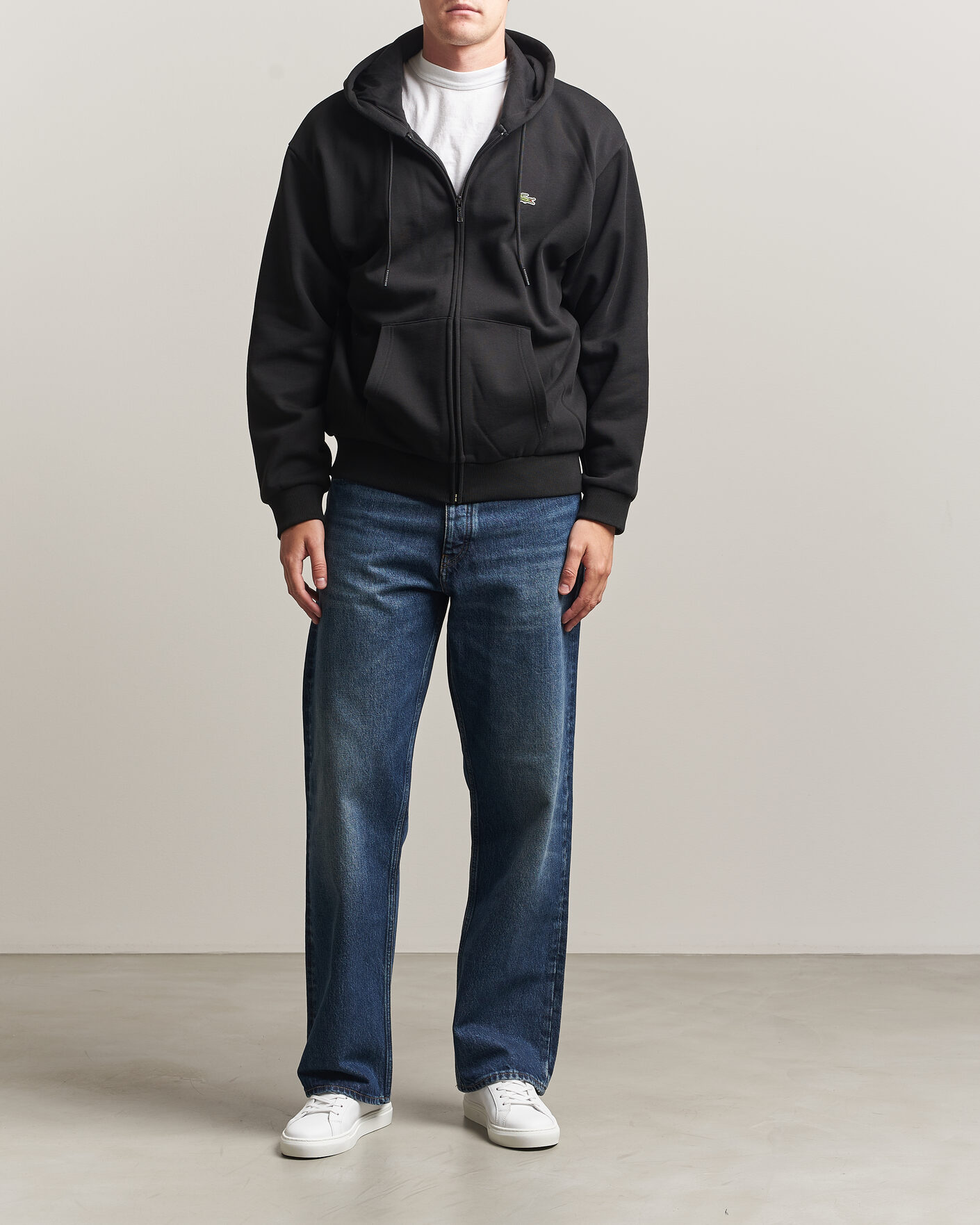 Herre | Trøjer | Lacoste | Full Zip Hoodie Black
