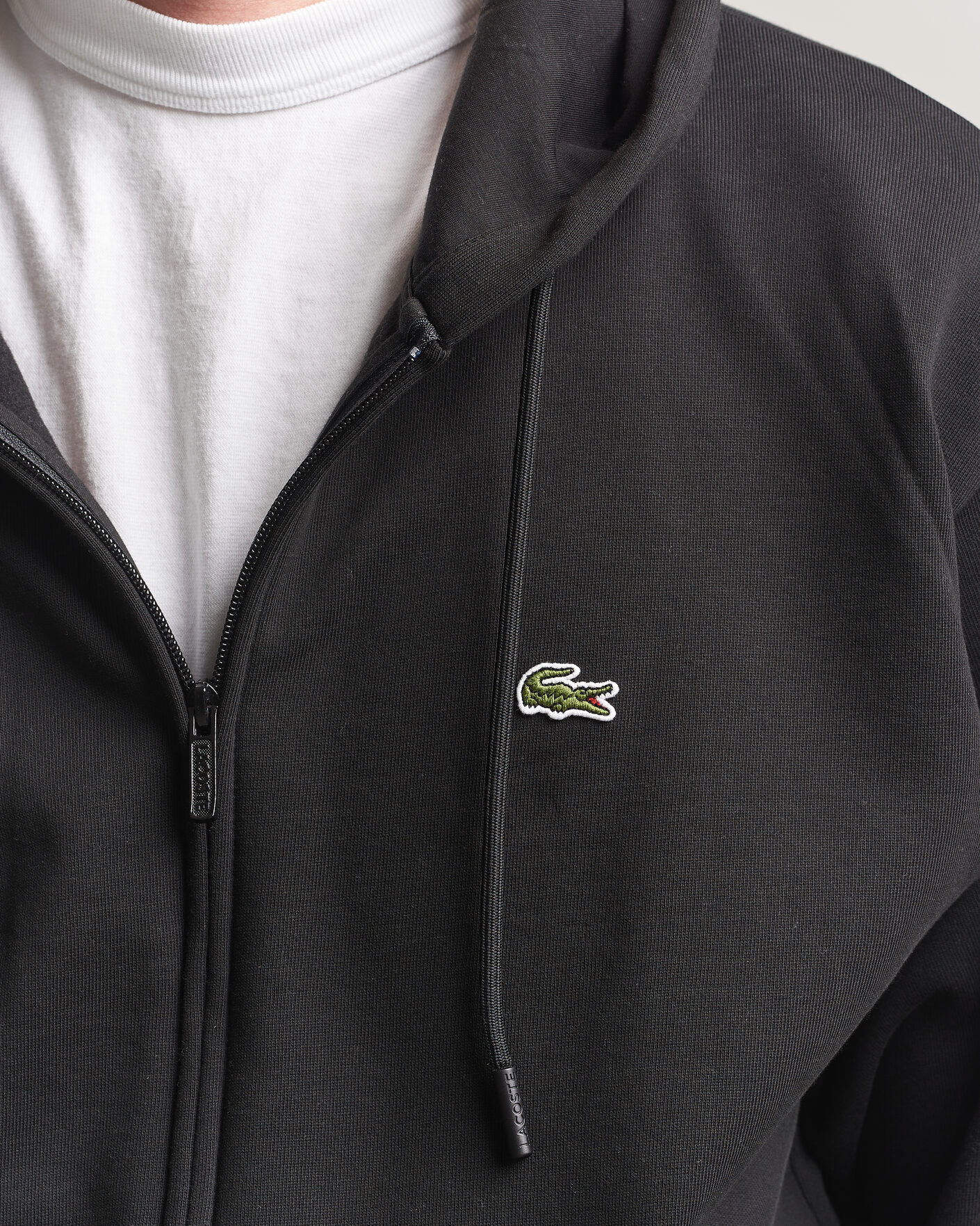 Herre | Trøjer | Lacoste | Full Zip Hoodie Black