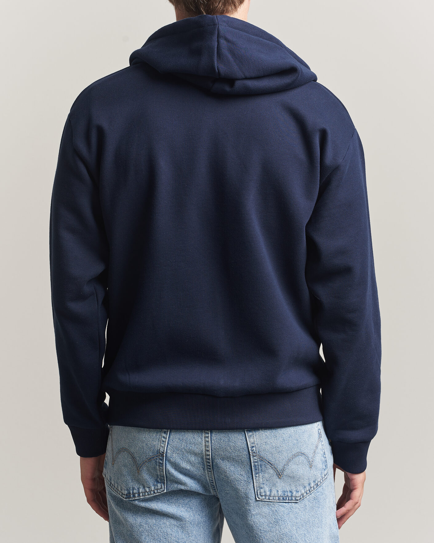 Herre | Trøjer | Lacoste | Full Zip Hoodie Navy Blue