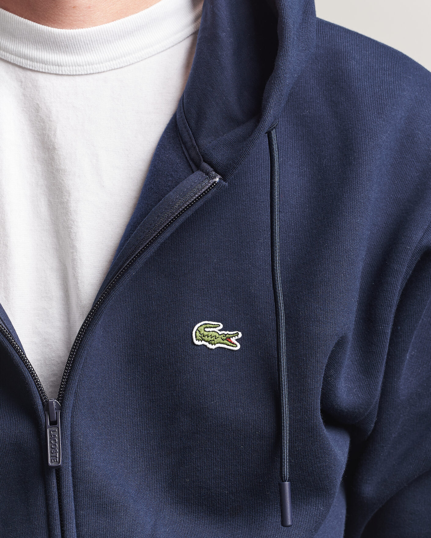 Herre | Trøjer | Lacoste | Full Zip Hoodie Navy Blue