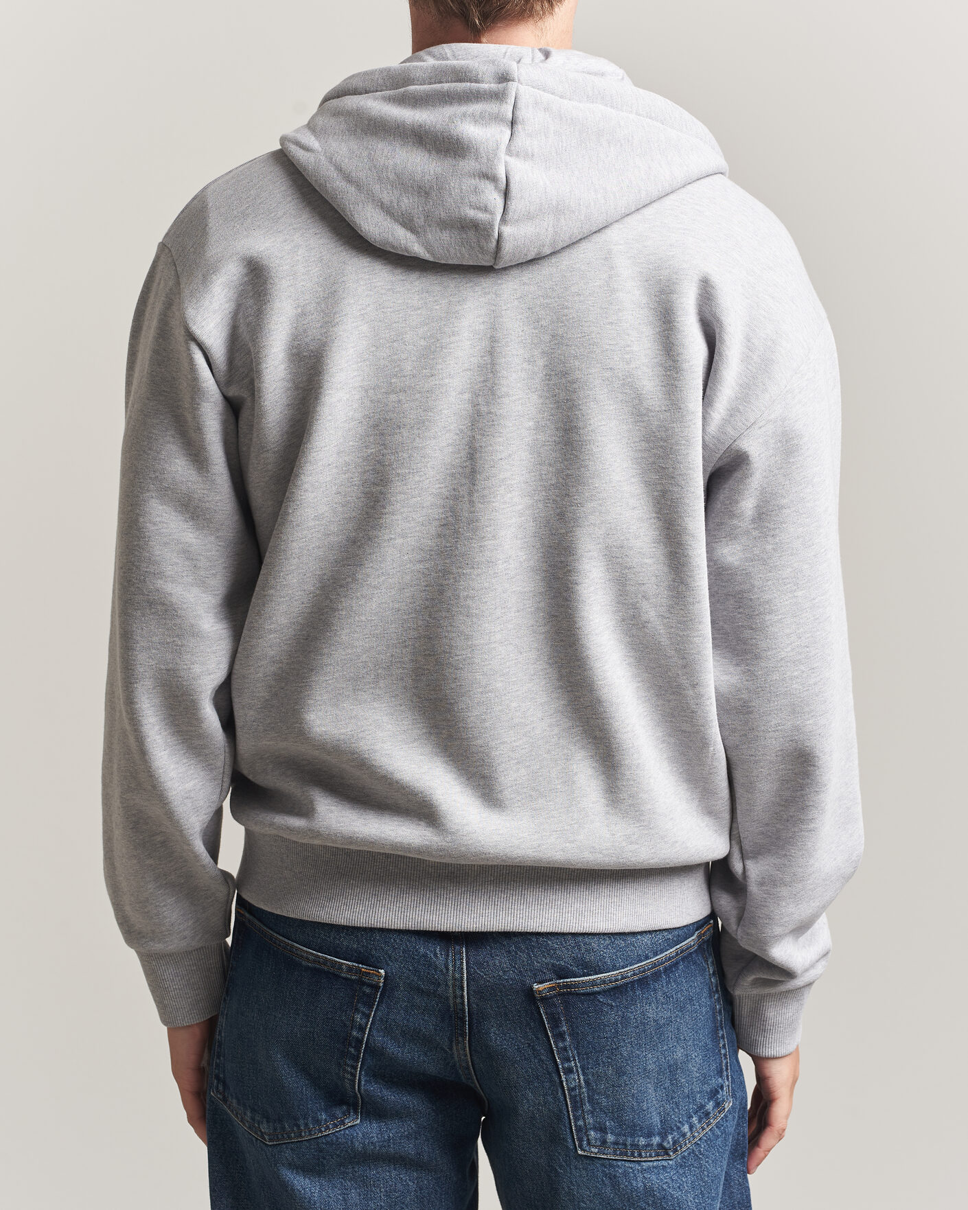 Herre | Trøjer | Lacoste | Full Zip Hoodie Silver Chine