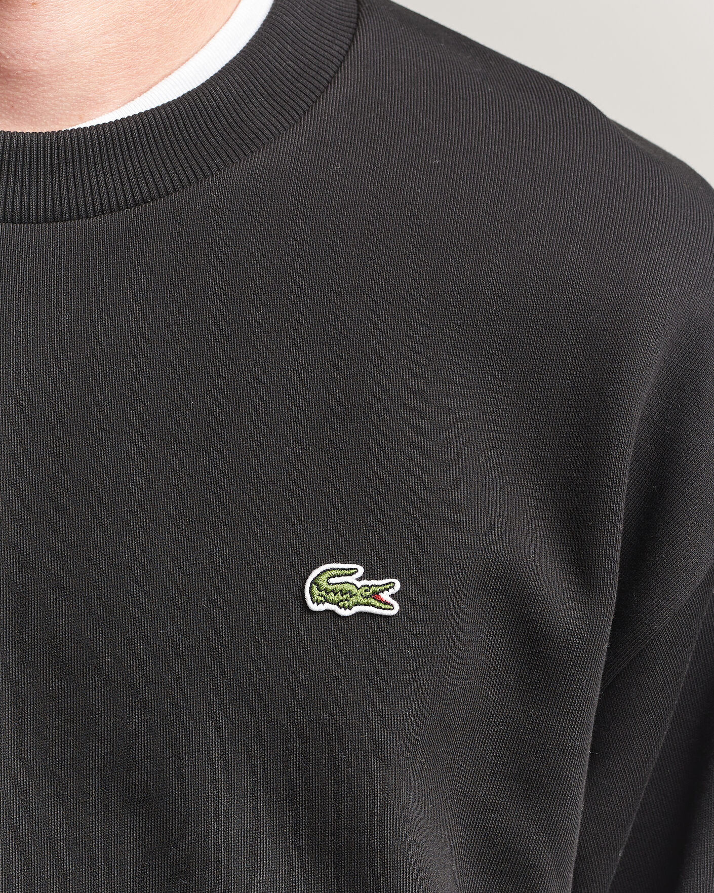 Herre | Trøjer | Lacoste | Crew Neck Sweatshirt Black