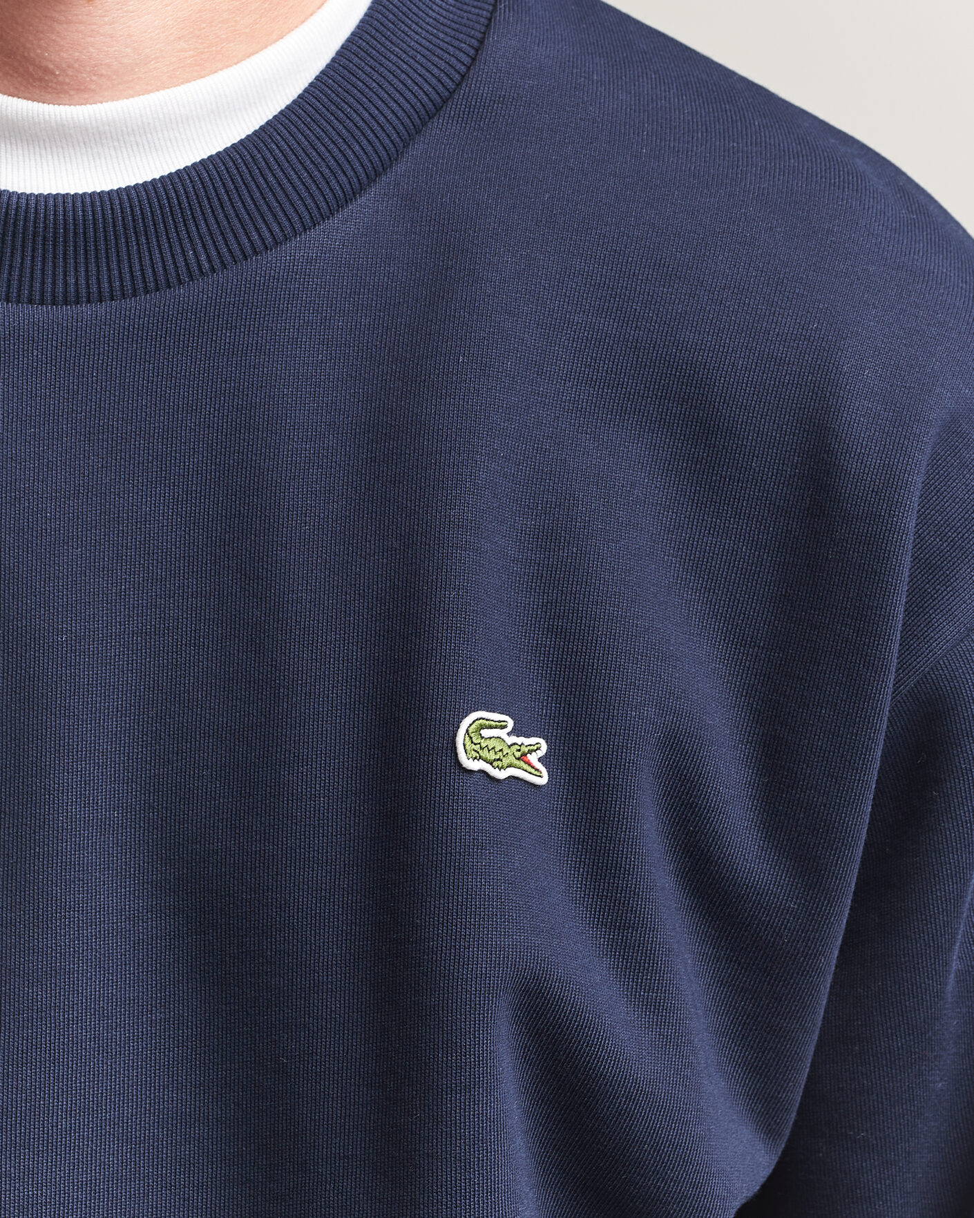 Herre | Trøjer | Lacoste | Crew Neck Sweatshirt Navy Blue