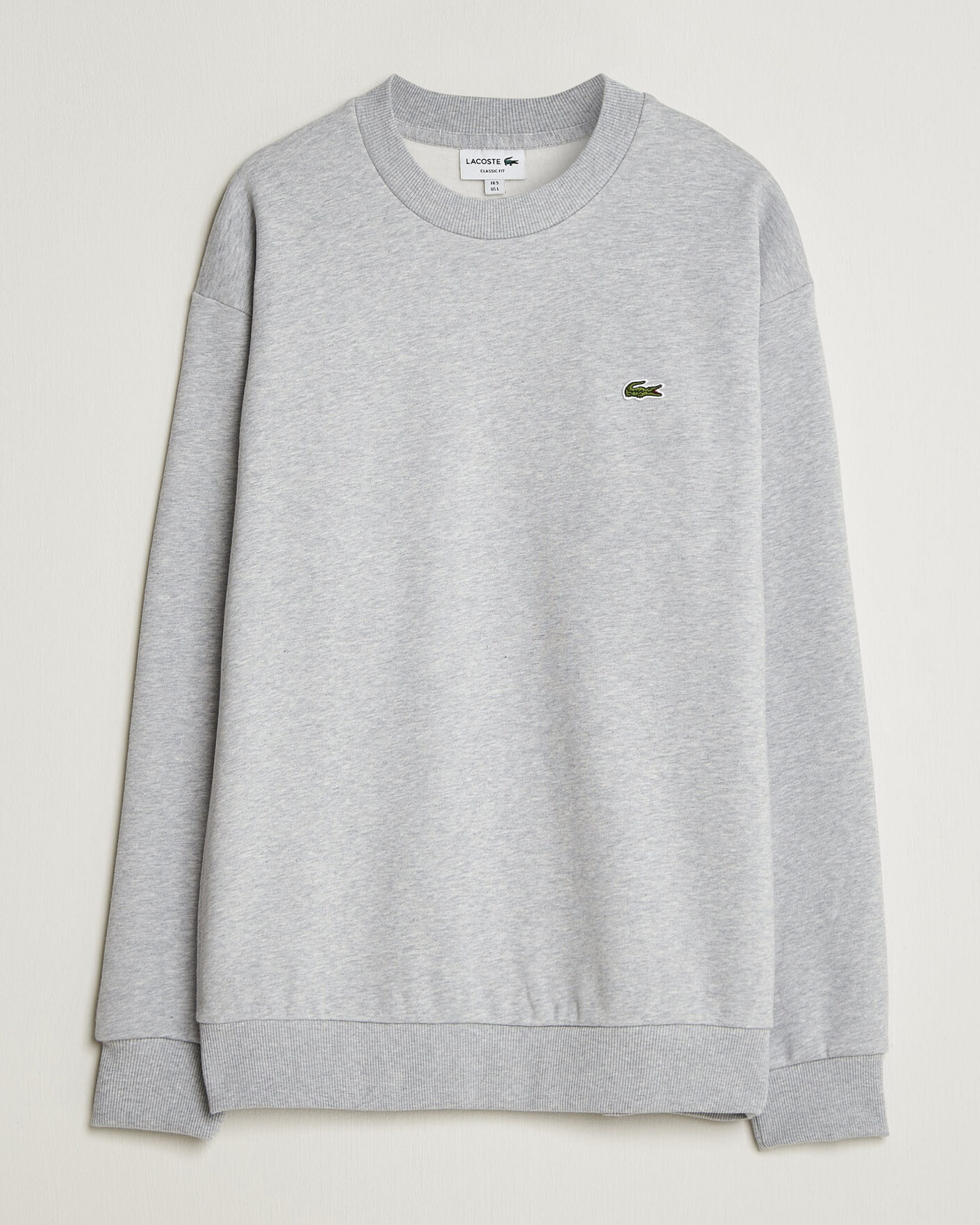Herre | Trøjer | Lacoste | Crew Neck Sweatshirt Silver Chine