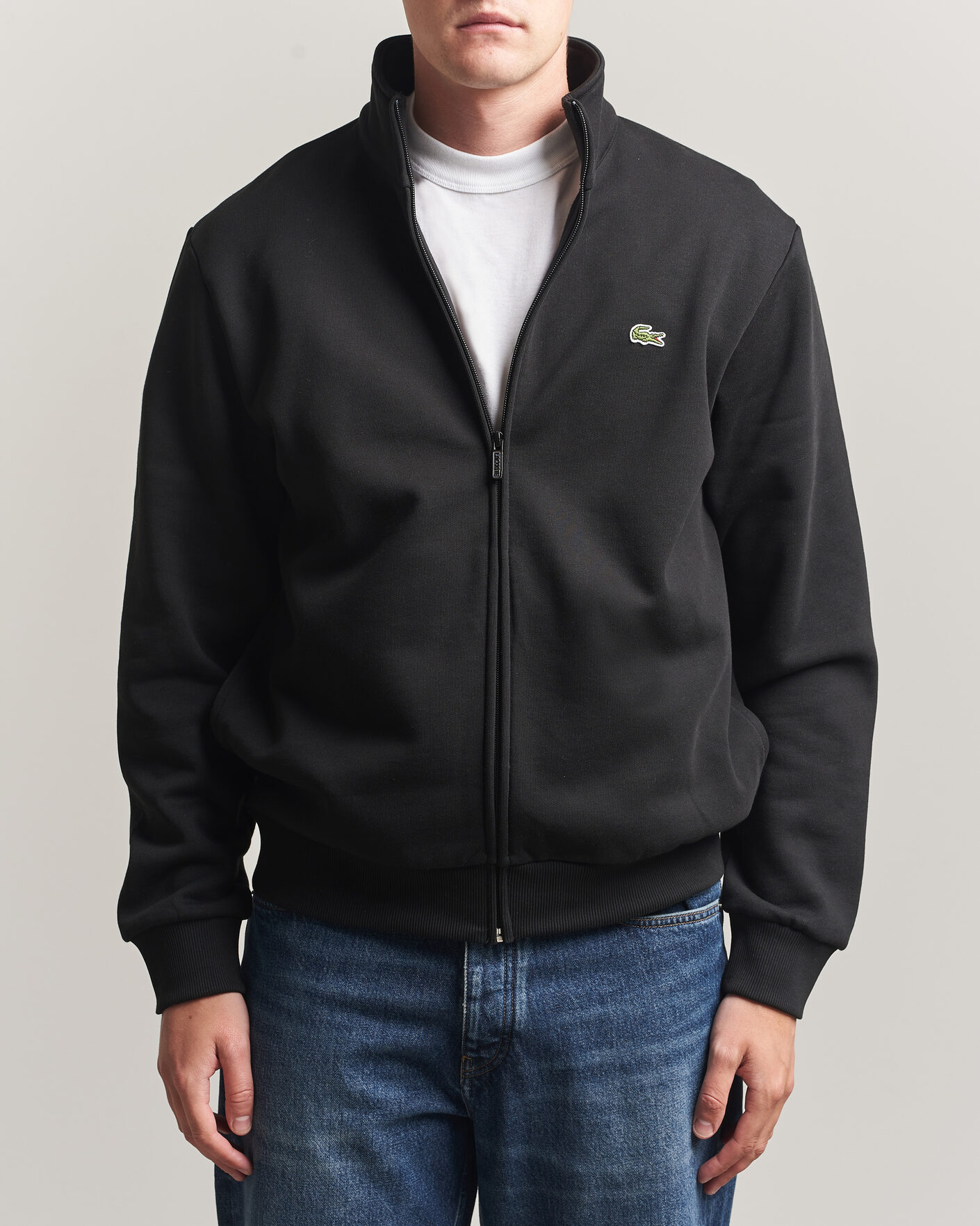 Herre | Trøjer | Lacoste | Full Zip Sweater Black