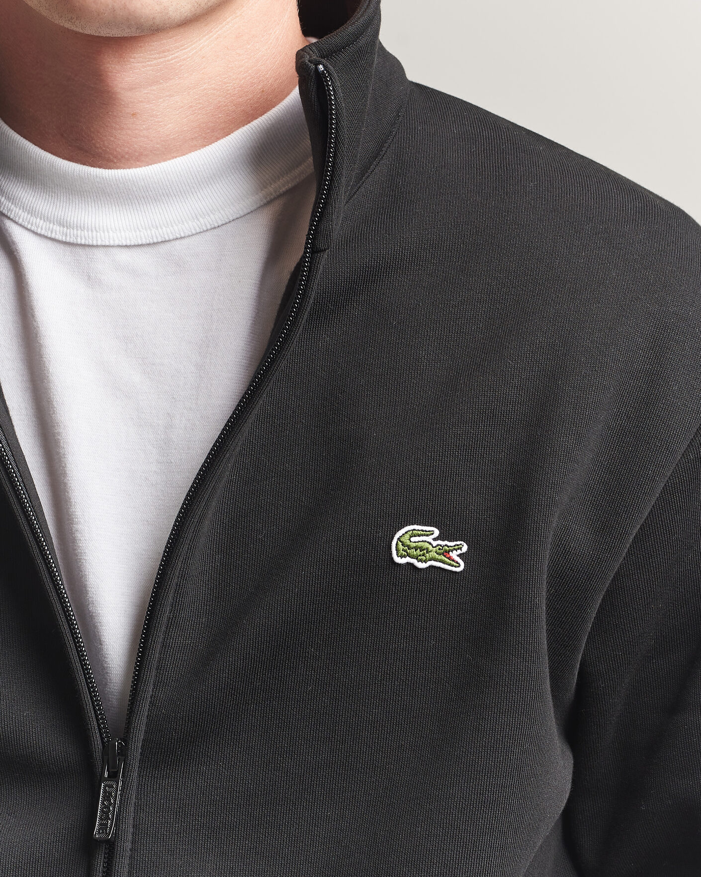 Herre | Trøjer | Lacoste | Full Zip Sweater Black