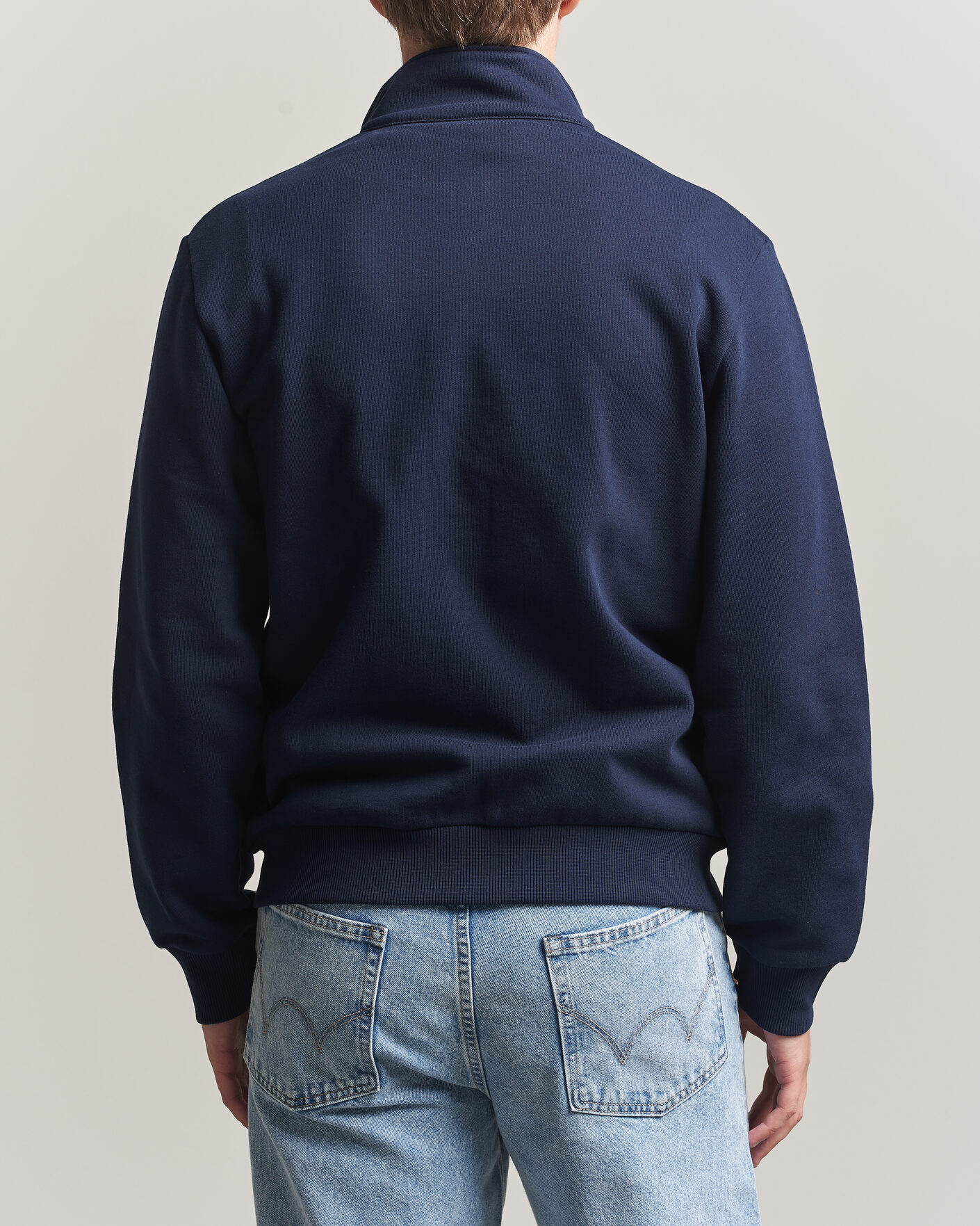 Herre | Trøjer | Lacoste | Full Zip Sweater Navy Blue