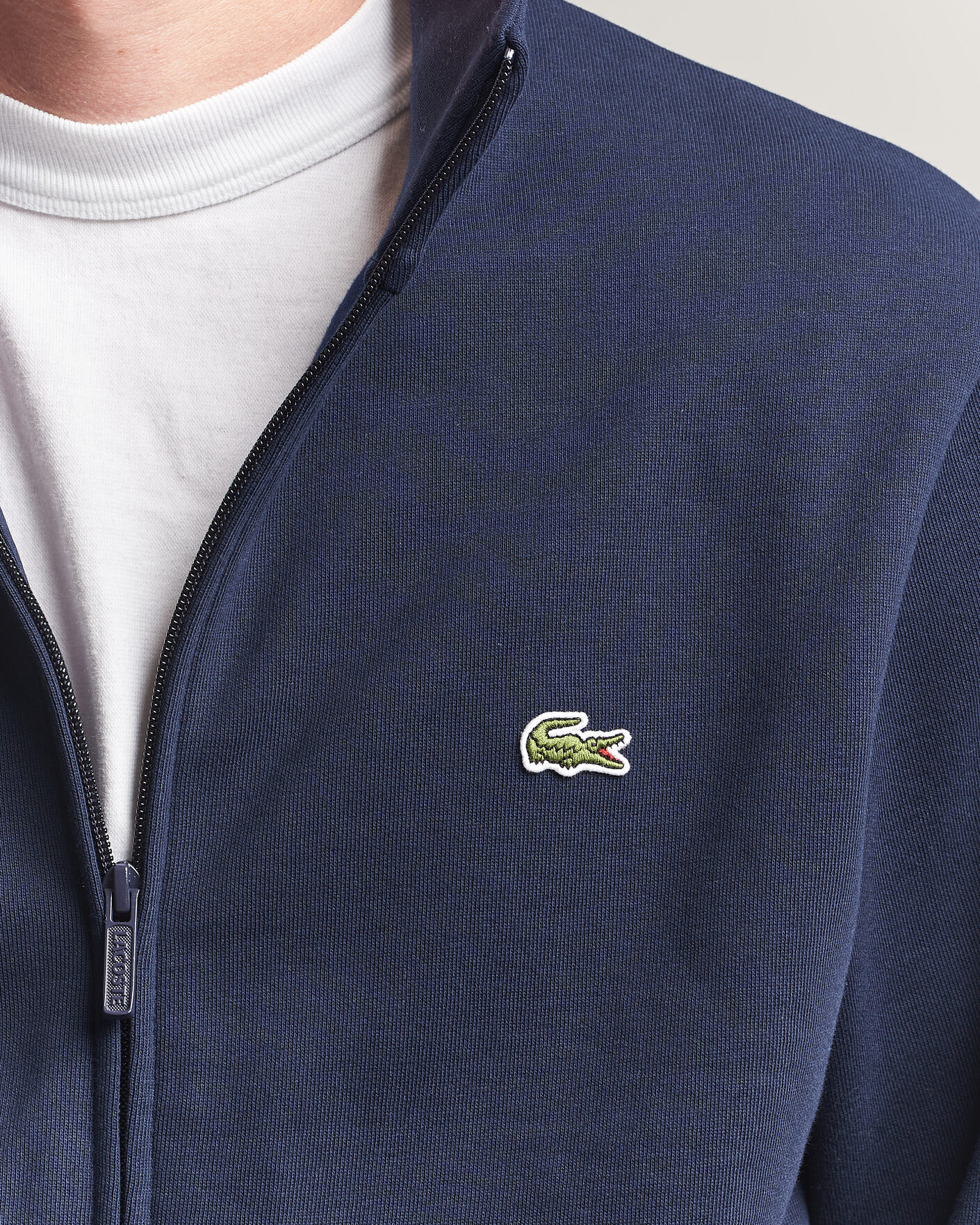 Herre | Trøjer | Lacoste | Full Zip Sweater Navy Blue